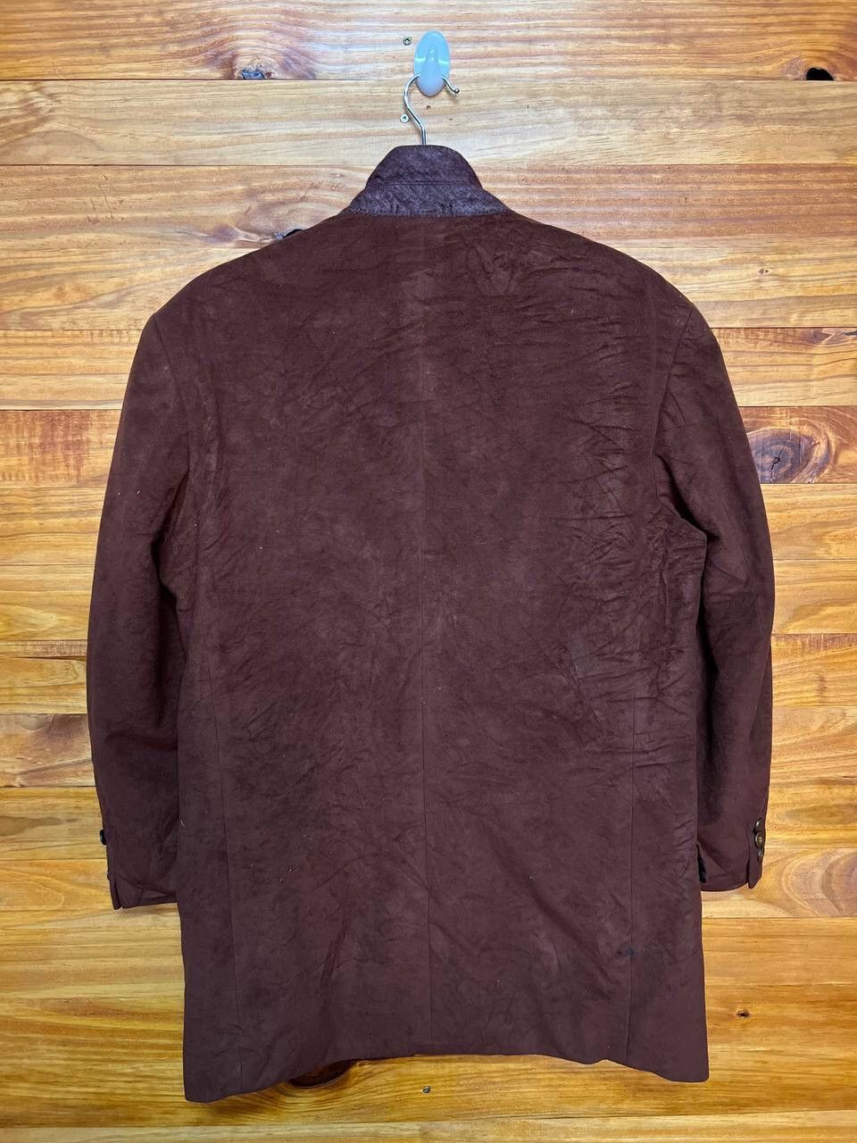 Japanese Brand VINTAGE LYNX POLYESTER BLAZER Size 44S - 5 Thumbnail