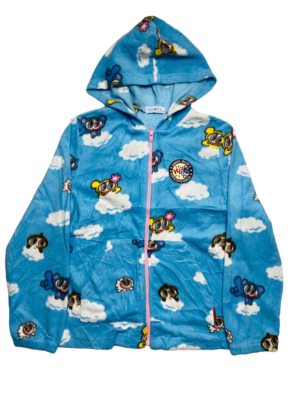 Hysteric Glamour 2000s Angel Blue - Double Jacket Printed Cloud Fleece Liner Size US M / EU 48-50 / 2 - 14 Thumbnail