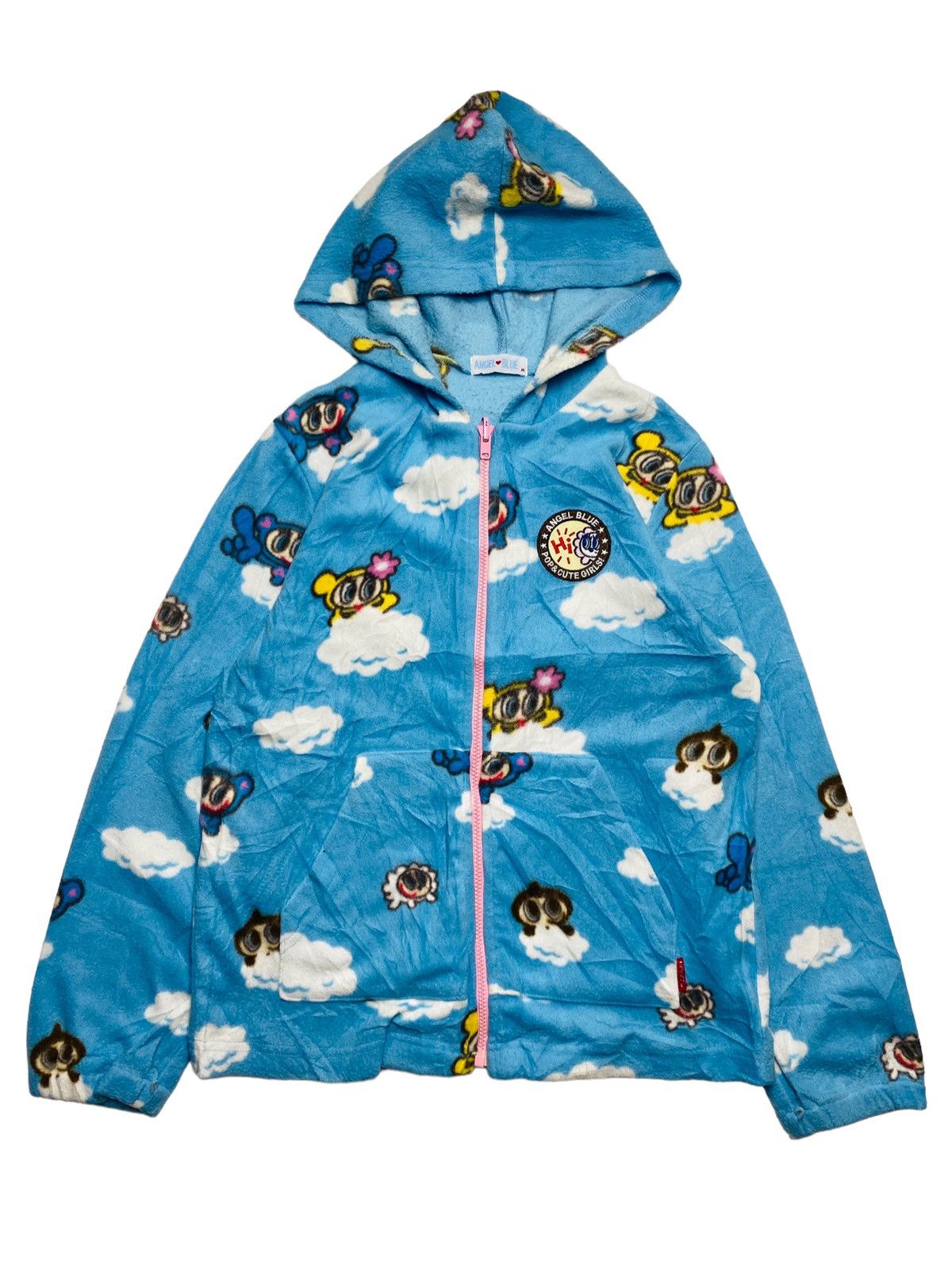 Hysteric Glamour 2000s Angel Blue - Double Jacket Printed Cloud Fleece Liner Size US M / EU 48-50 / 2 - 1 Thumbnail