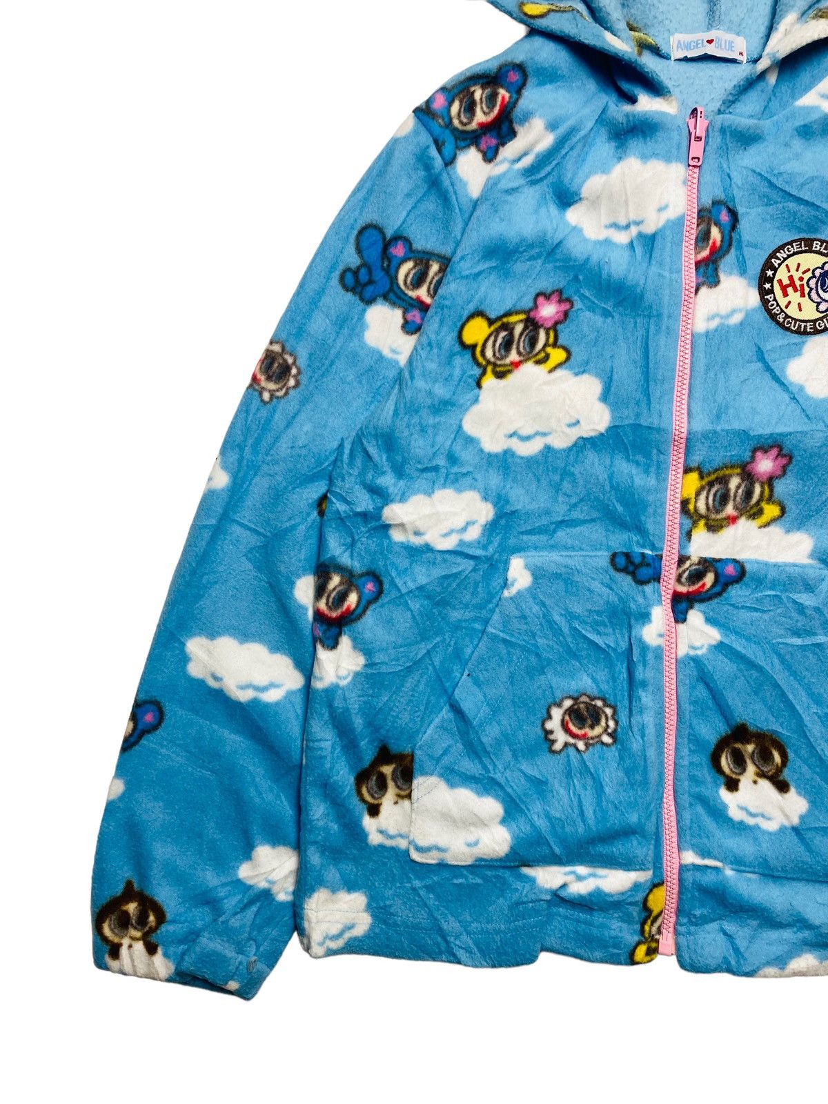 Hysteric Glamour 2000s Angel Blue - Double Jacket Printed Cloud Fleece Liner Size US M / EU 48-50 / 2 - 10 Thumbnail