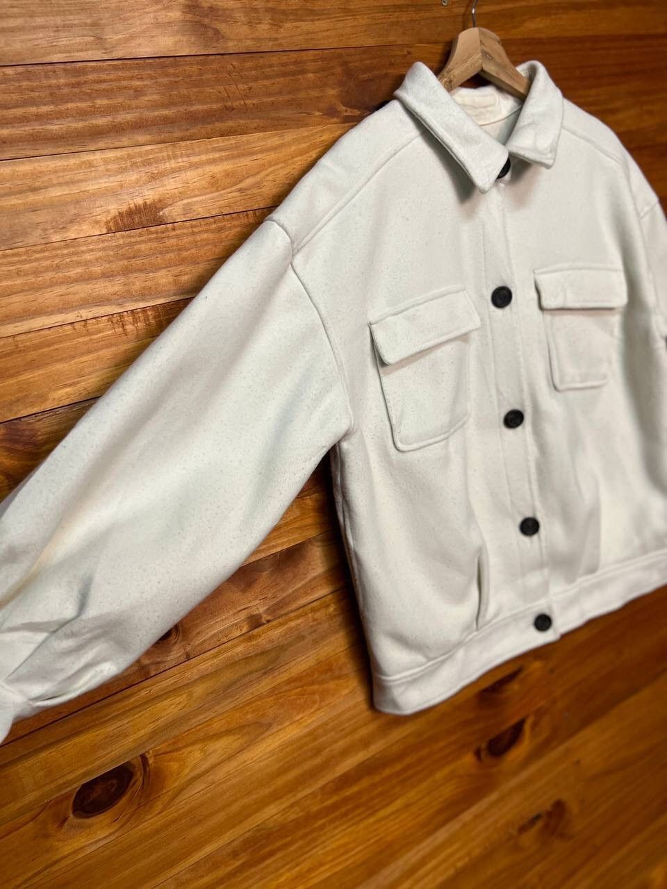 Japanese Brand HEATHER POLYESTER DOUBLE POCKET JACKET Size US L / EU 52-54 / 3 - 5 Thumbnail