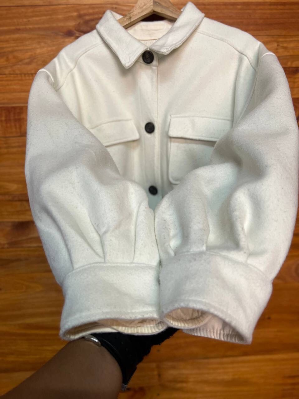 Japanese Brand HEATHER POLYESTER DOUBLE POCKET JACKET Size US L / EU 52-54 / 3 - 7 Thumbnail