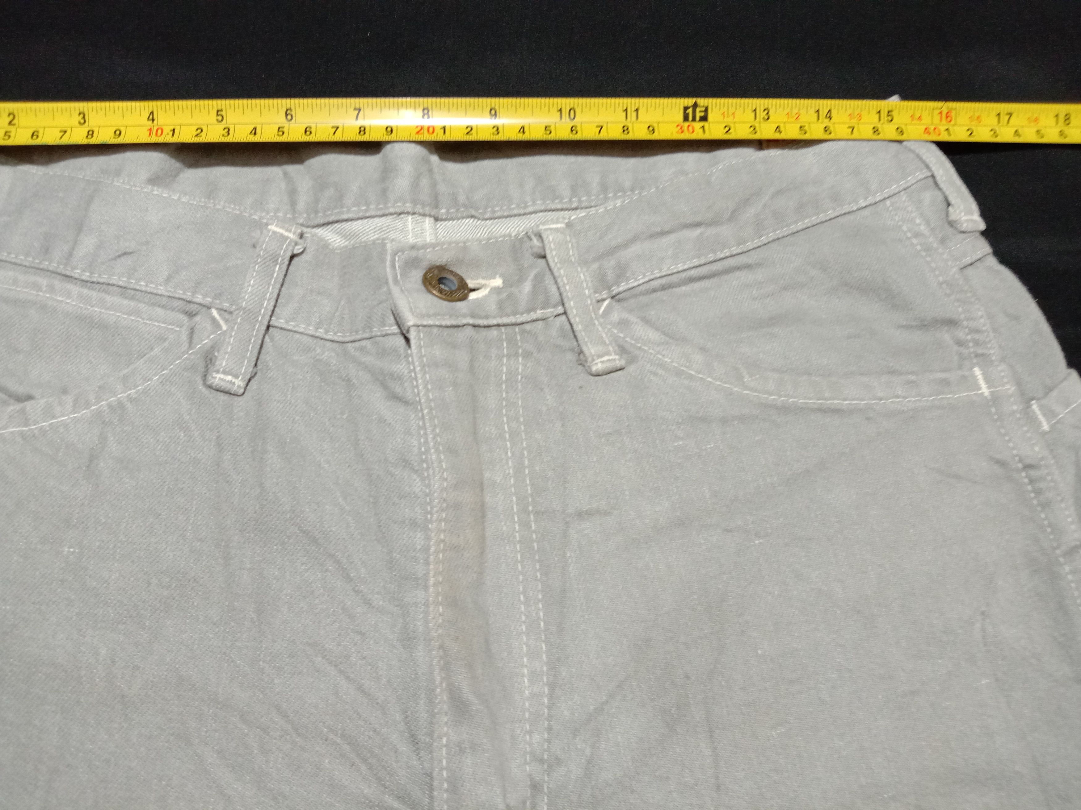 Japanese Brand Bartack Denim Japanese Brand Light Gray Jeans Trouser Size US 30 / EU 46 - 6 Thumbnail