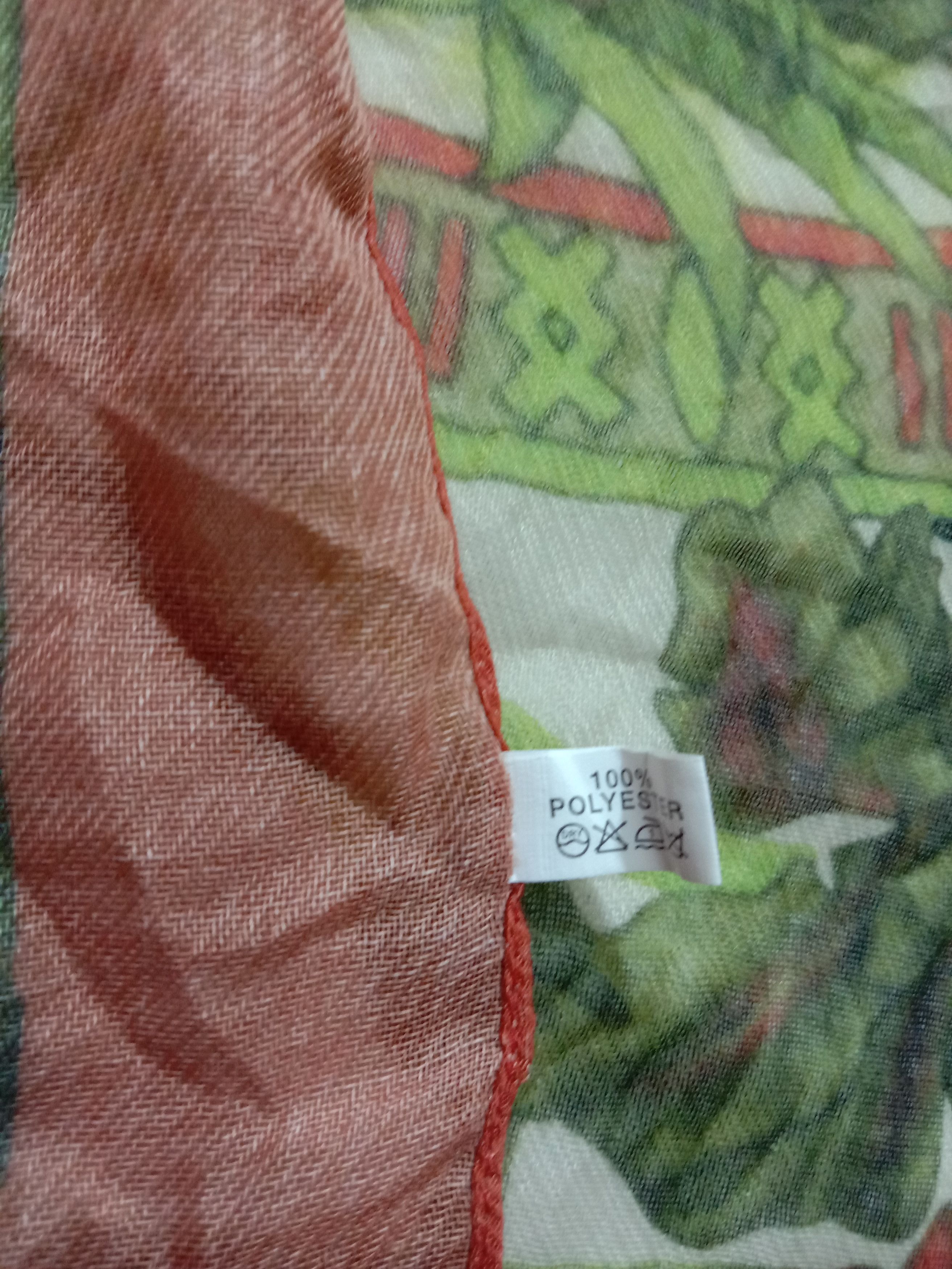 Designer Scarf Zebra Animal Print Flora Design Made In Korea Size ONE SIZE - 4 Thumbnail