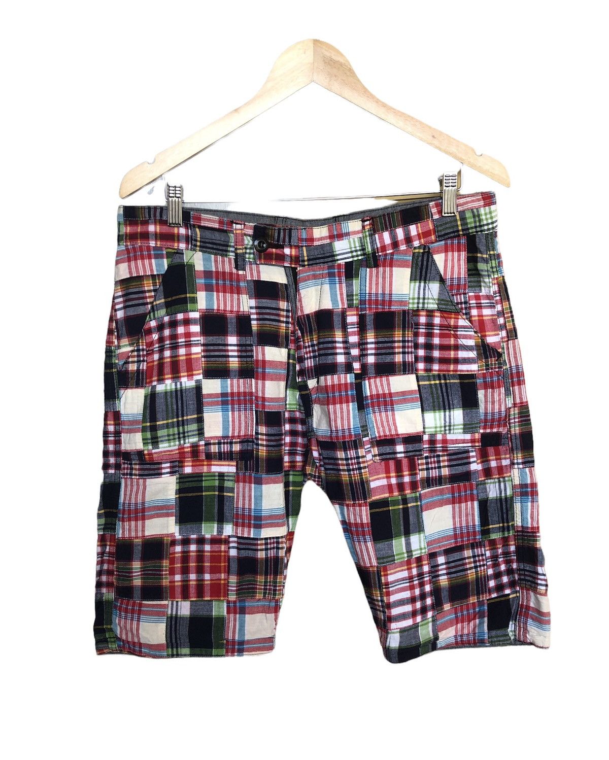 image of journal Standard Reversible Patchwork Boro Short Pants, Men's (Size 34)