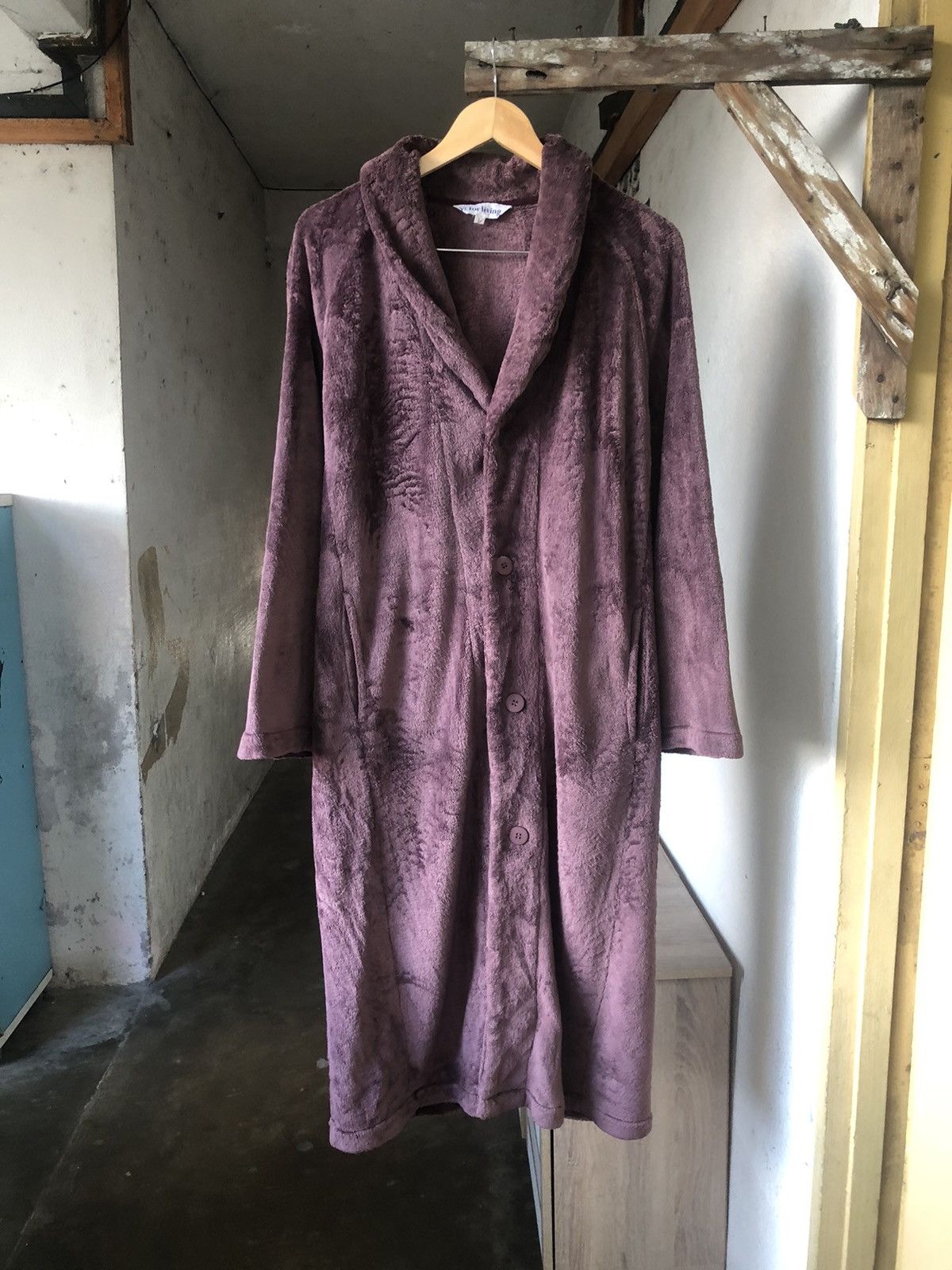 Yohji Yamamoto Vintage Yohji Yamamoto Ys For Living Fleece Long Jacket Size US L / EU 52-54 / 3 - 1 Thumbnail