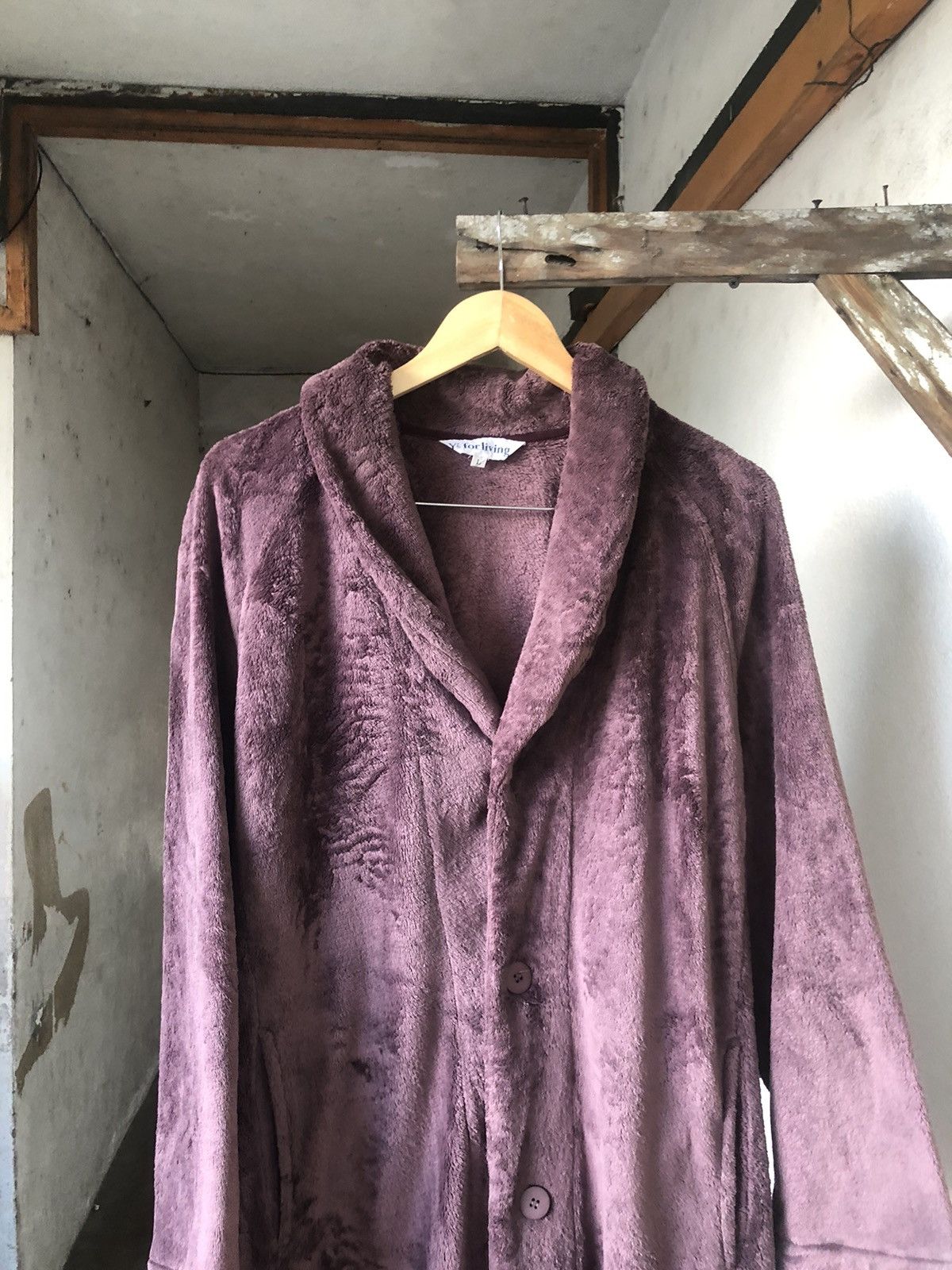 Yohji Yamamoto Vintage Yohji Yamamoto Ys For Living Fleece Long Jacket Size US L / EU 52-54 / 3 - 8 Thumbnail