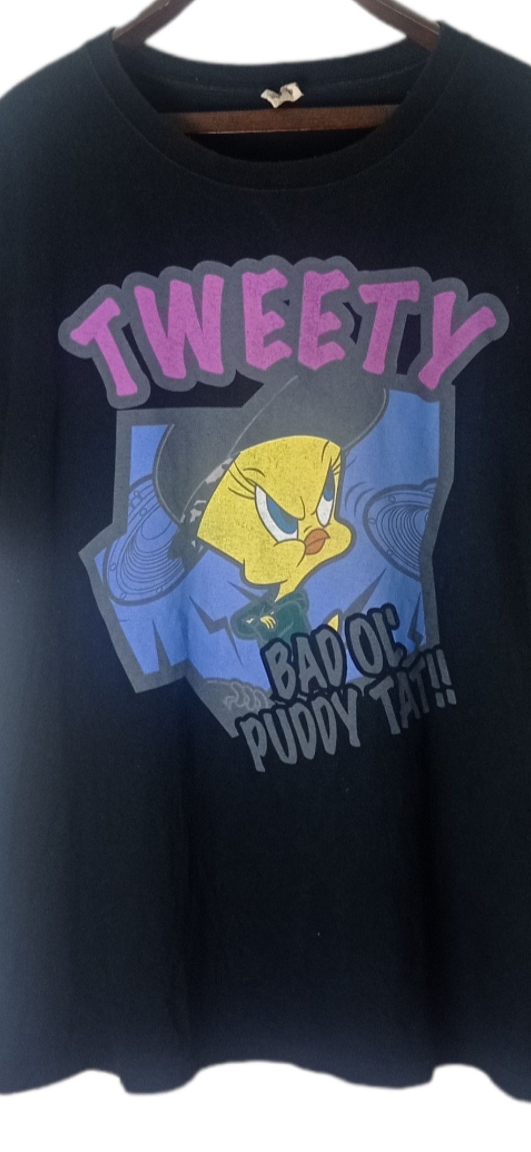 Cartoon Network × Warner Bros Vtg Warney Bros Looney Tunes Tweety Bad Oc Puddy Tat T shirt Size US XL / EU 56 / 4 - 5 Thumbnail