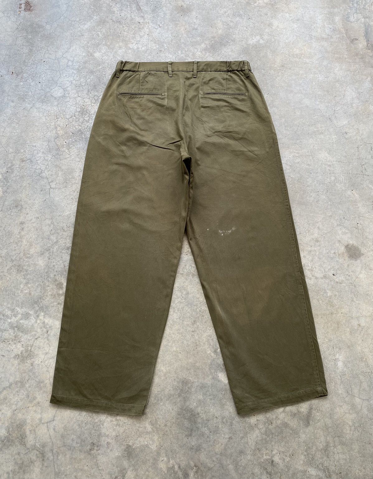 RAGEBLUE 🔥RAGEBLUE TYPE II TWILL COTTON WIDE TROUSERS PANTS Size US 33 - 2 Thumbnail