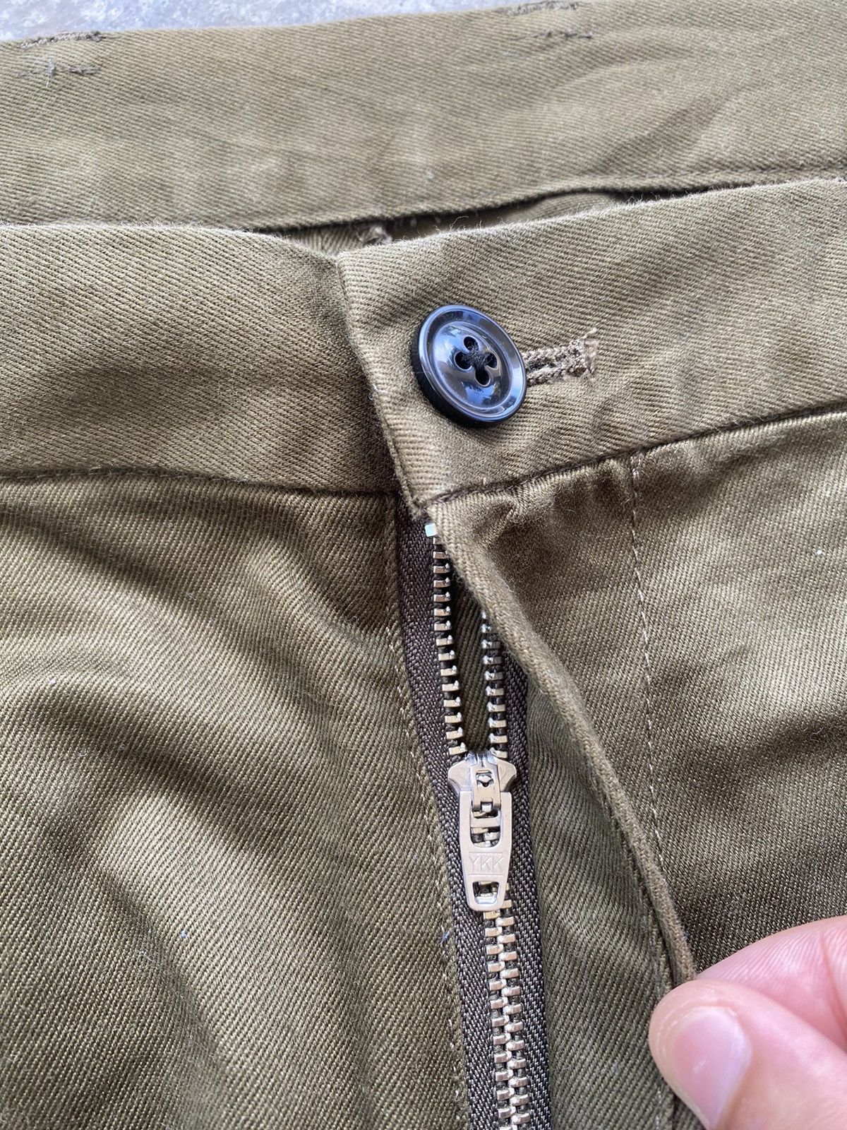 RAGEBLUE 🔥RAGEBLUE TYPE II TWILL COTTON WIDE TROUSERS PANTS Size US 33 - 8 Thumbnail