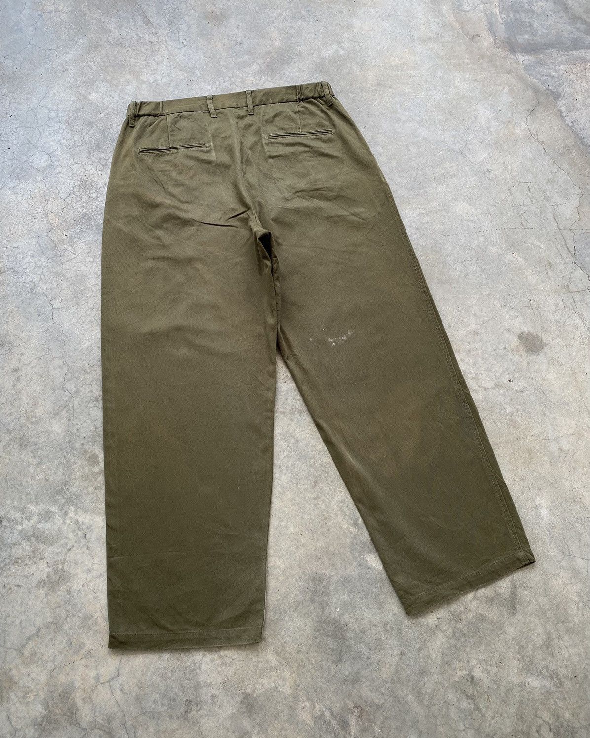 RAGEBLUE 🔥RAGEBLUE TYPE II TWILL COTTON WIDE TROUSERS PANTS Size US 33 - 4 Thumbnail