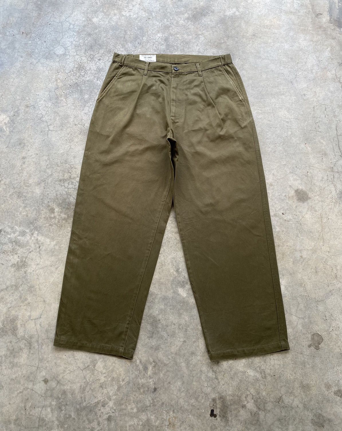 RAGEBLUE 🔥RAGEBLUE TYPE II TWILL COTTON WIDE TROUSERS PANTS Size US 33 - 1 Thumbnail