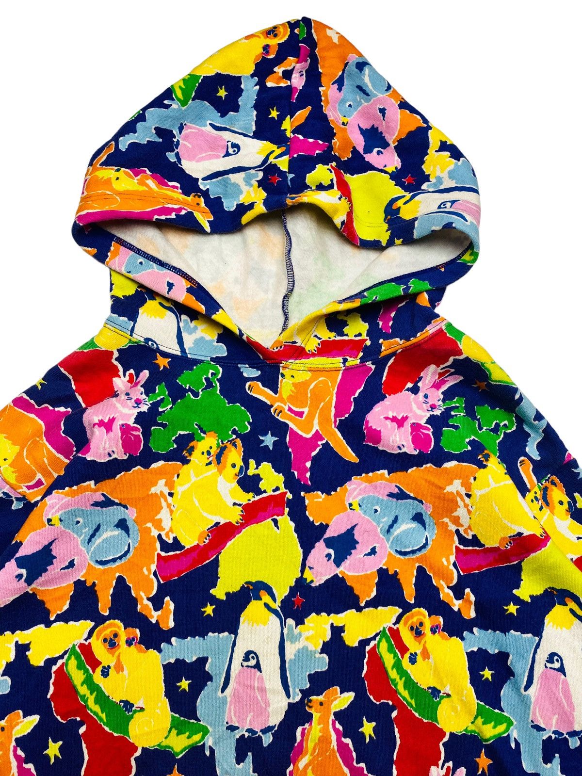 20471120 1980s Nobuo Ikeda I.N Express Printed Animals Pop Art Hoodie Size US L / EU 52-54 / 3 - 3 Thumbnail