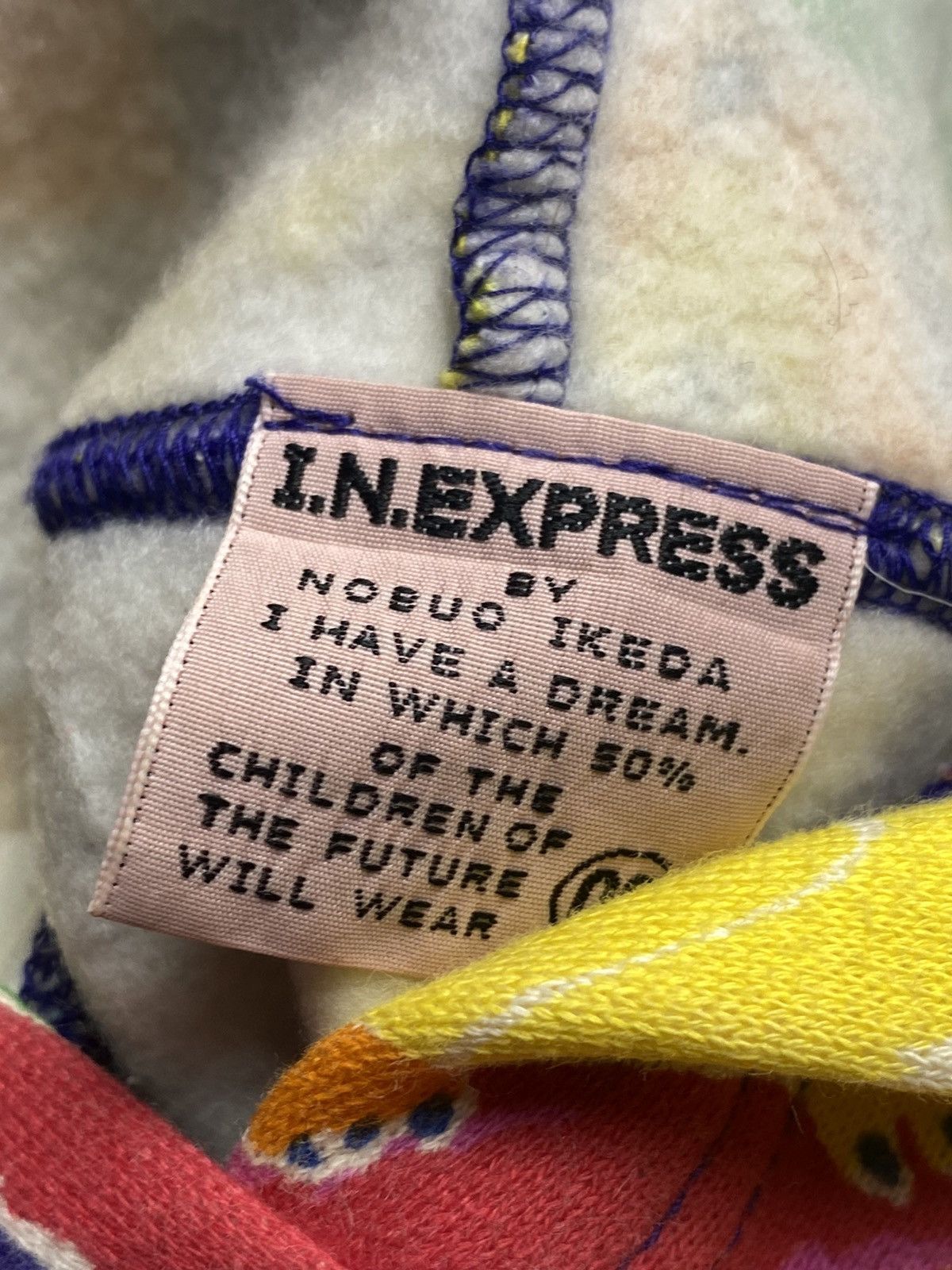 20471120 1980s Nobuo Ikeda I.N Express Printed Animals Pop Art Hoodie Size US L / EU 52-54 / 3 - 5 Thumbnail