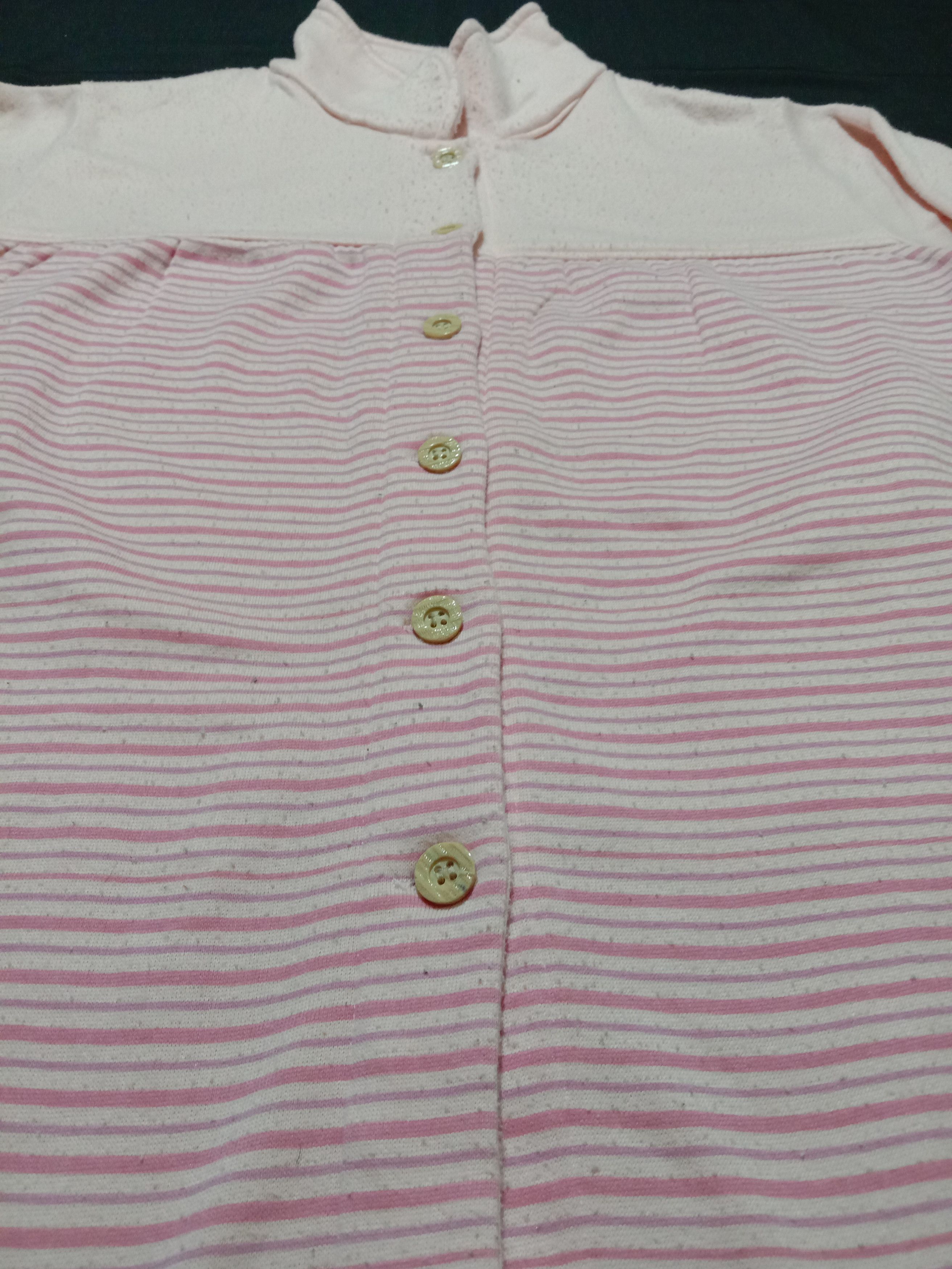 Japanese Brand Y's Sacsny Y'saccs Pink Striped Button Up Size M / US 6-8 / IT 42-44 - 2 Thumbnail