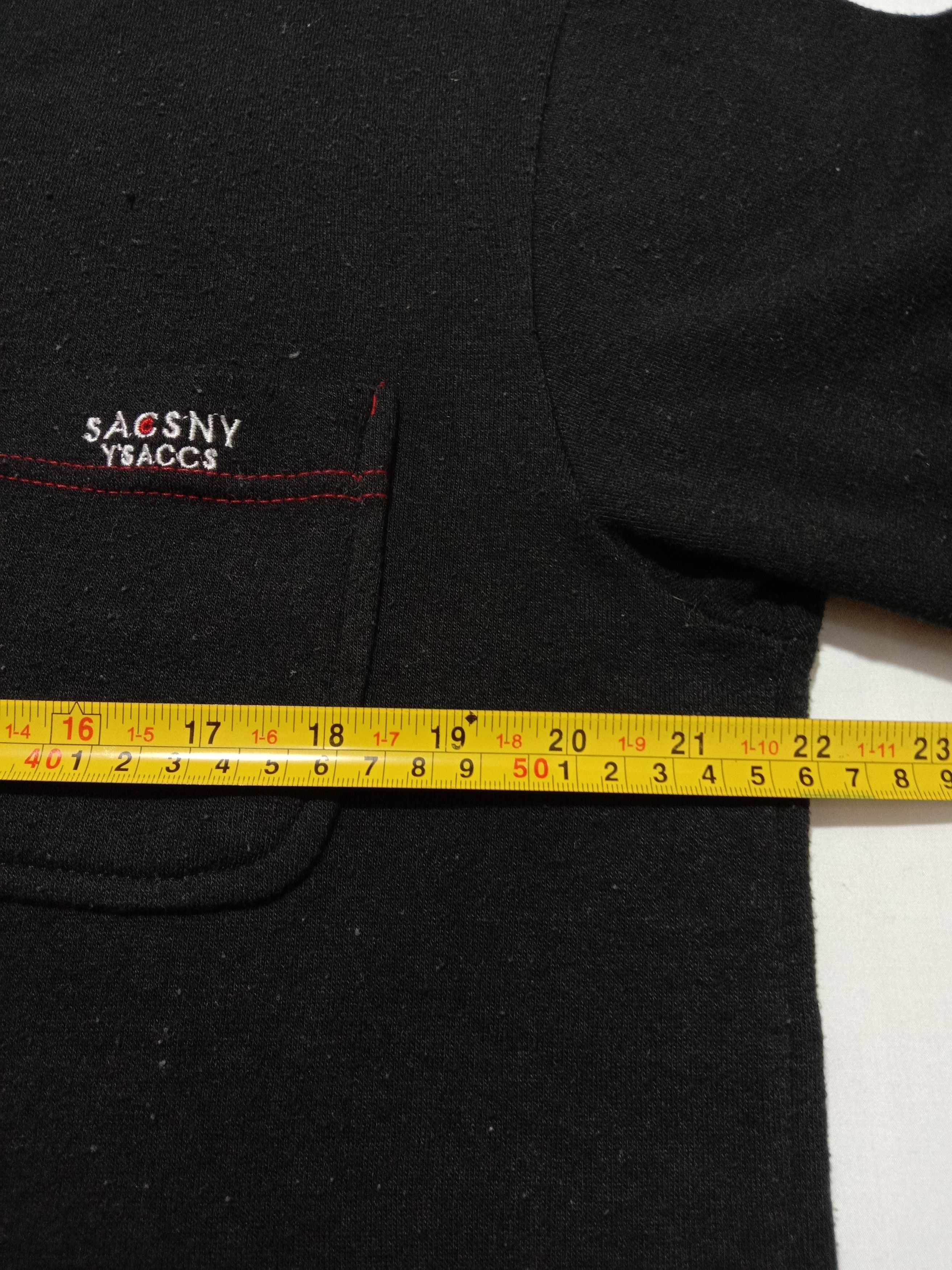 Japanese Brand × Y's for Men × Yohji Yamamoto Yohji Yamamoto Long Sleeve Sacsny Y'saccs Sweatshirt Size US M / EU 48-50 / 2 - 10 Thumbnail