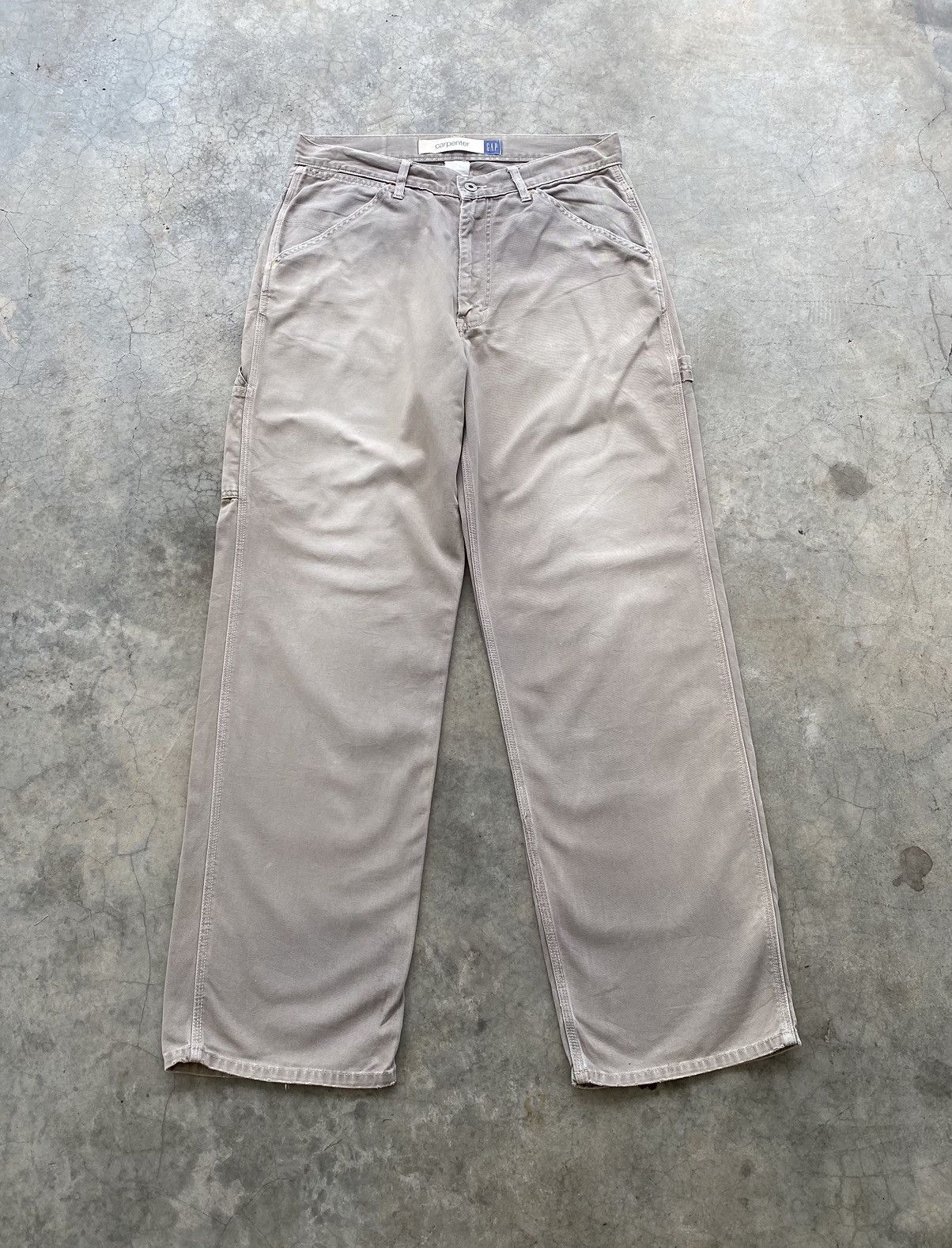 Gap 🔥VINTAGE GAP KANYE STYLE FADED CARPENTER PANTS Size US 33 - 2 Thumbnail
