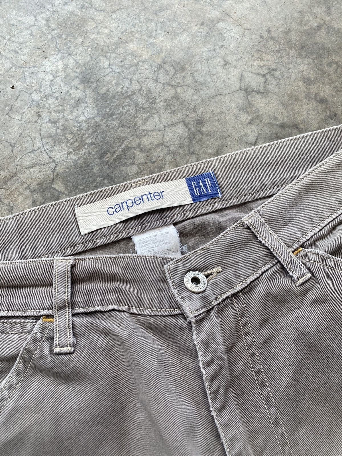 Gap 🔥VINTAGE GAP KANYE STYLE FADED CARPENTER PANTS Size US 33 - 8 Thumbnail