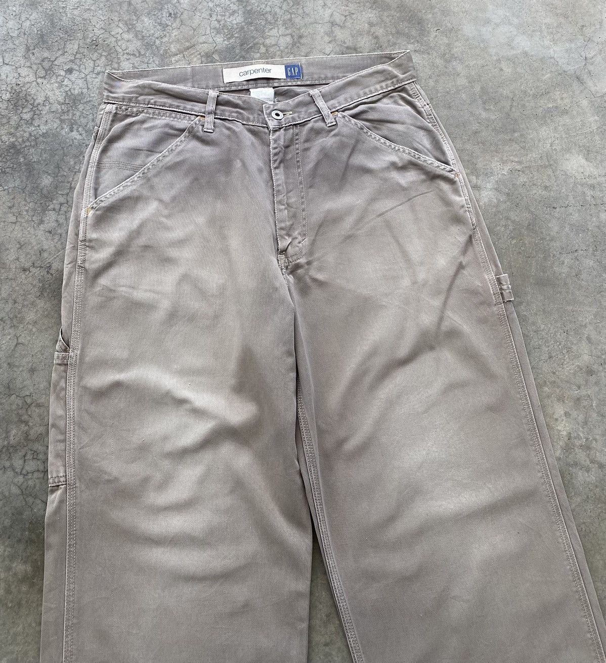 Gap 🔥VINTAGE GAP KANYE STYLE FADED CARPENTER PANTS Size US 33 - 6 Thumbnail