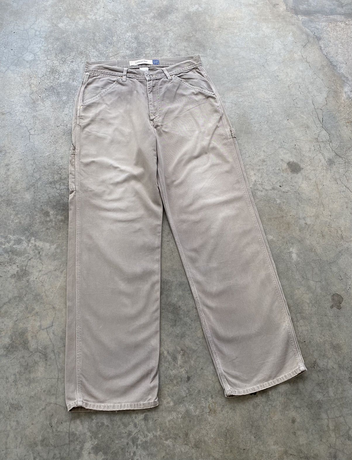 Gap 🔥VINTAGE GAP KANYE STYLE FADED CARPENTER PANTS Size US 33 - 4 Thumbnail