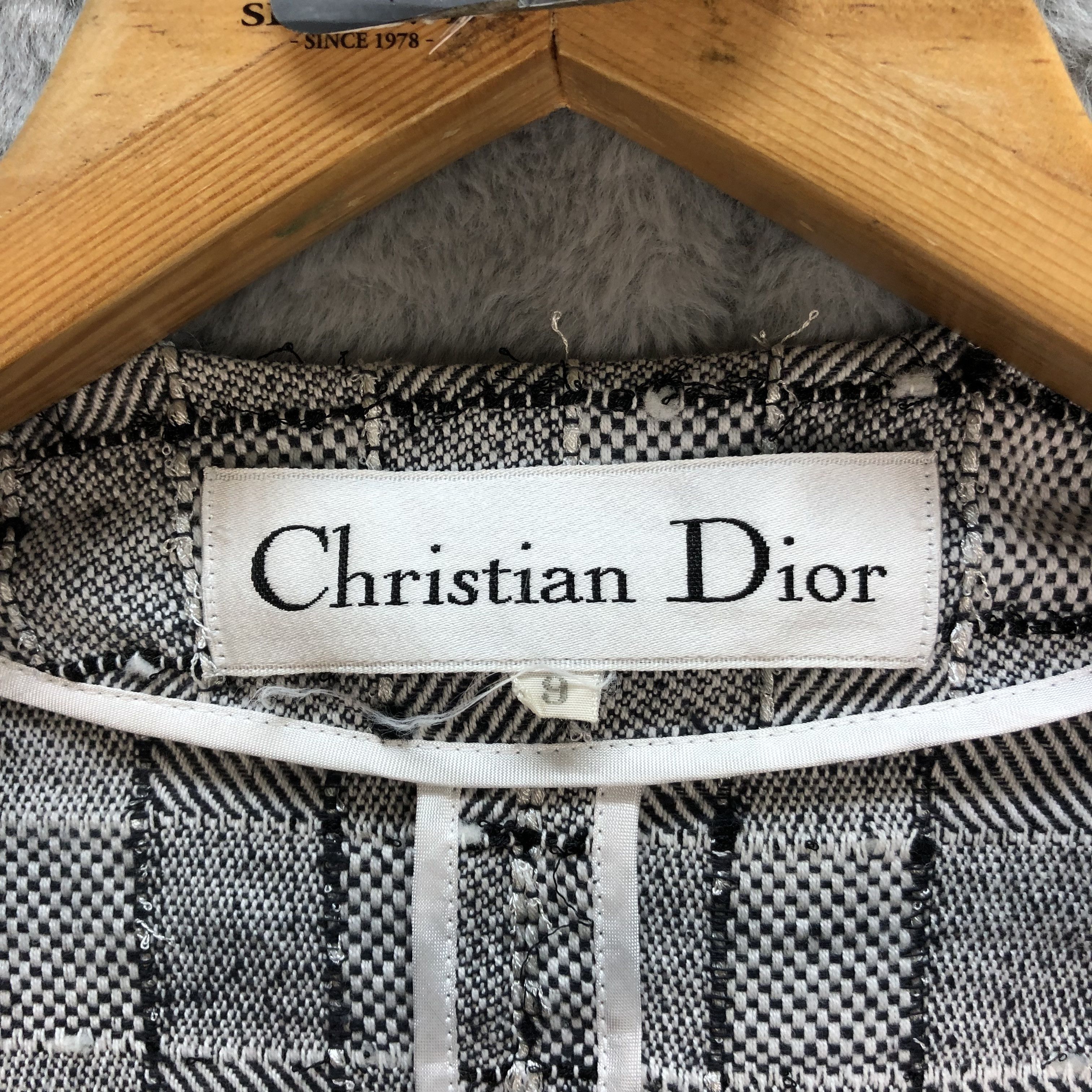 Christian Dior Monsieur VINTAGE CHRISTIAN DIOR TWEED JACKET #6956-102 Size S / US 4 / IT 40 - 8 Thumbnail