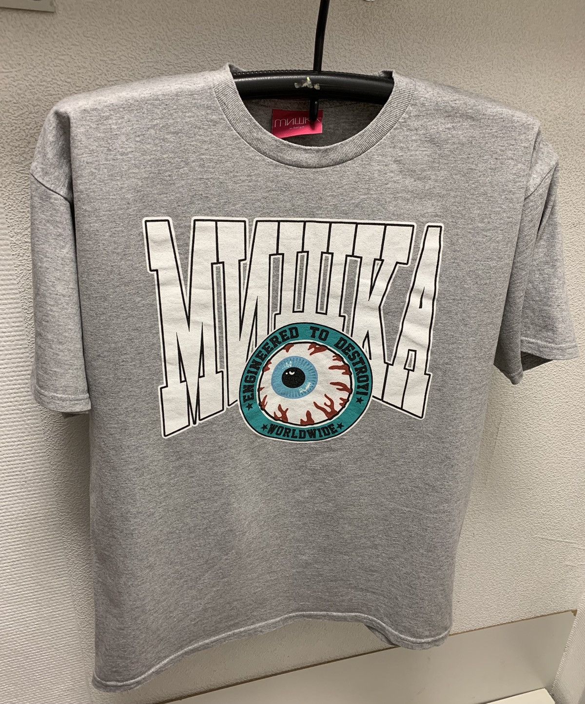 Mishka Mishka Мишка eye big logo t-shirt Xl made in Usa cccp Size US XL / EU 56 / 4 - 1 Thumbnail