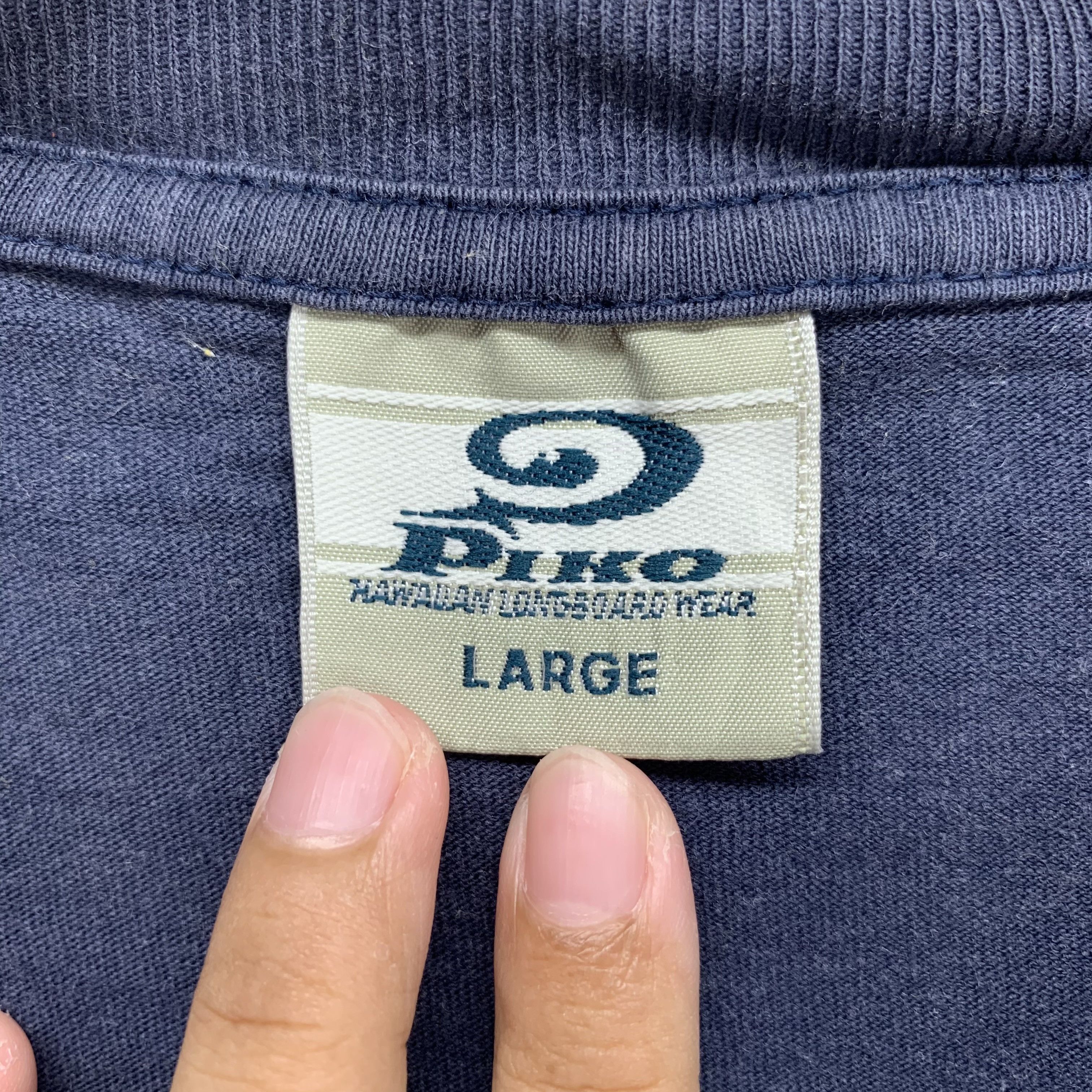 Other Vintage 90's Piko Big Logo Single Stitch T Shirt #3117-114 Size US L / EU 52-54 / 3 - 8 Thumbnail