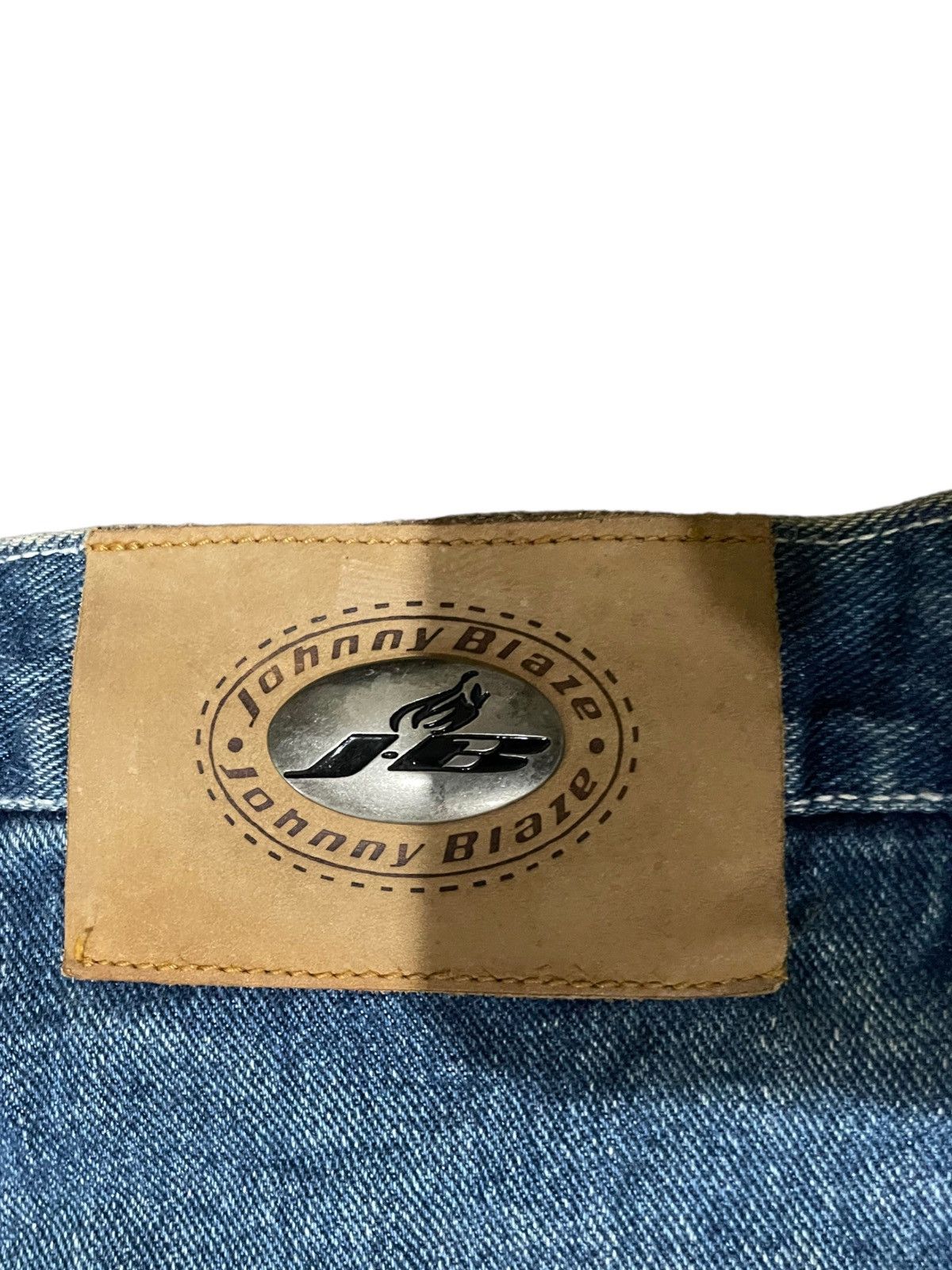 Other Rare🌟Johnny Blaze 90s Spit Fire Baggy Cargo Pocket Jeans Size US 36 / EU 52 - 22 Thumbnail