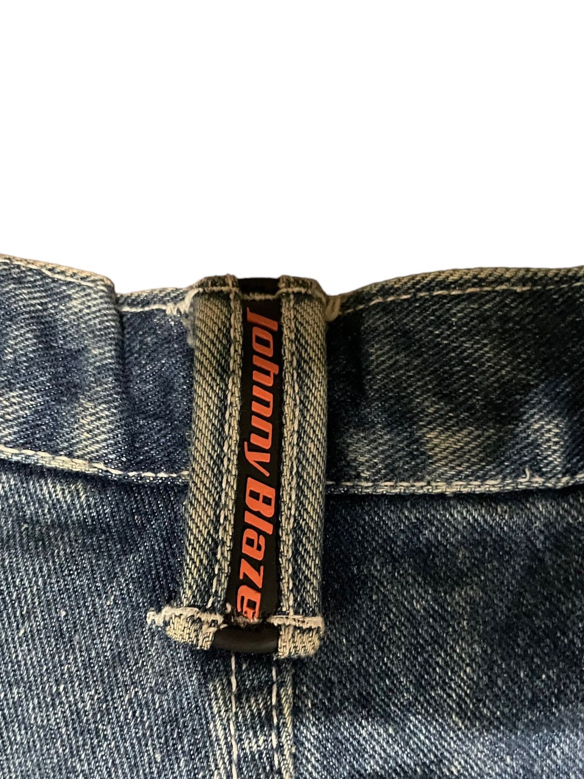 Other Rare🌟Johnny Blaze 90s Spit Fire Baggy Cargo Pocket Jeans Size US 36 / EU 52 - 23 Thumbnail