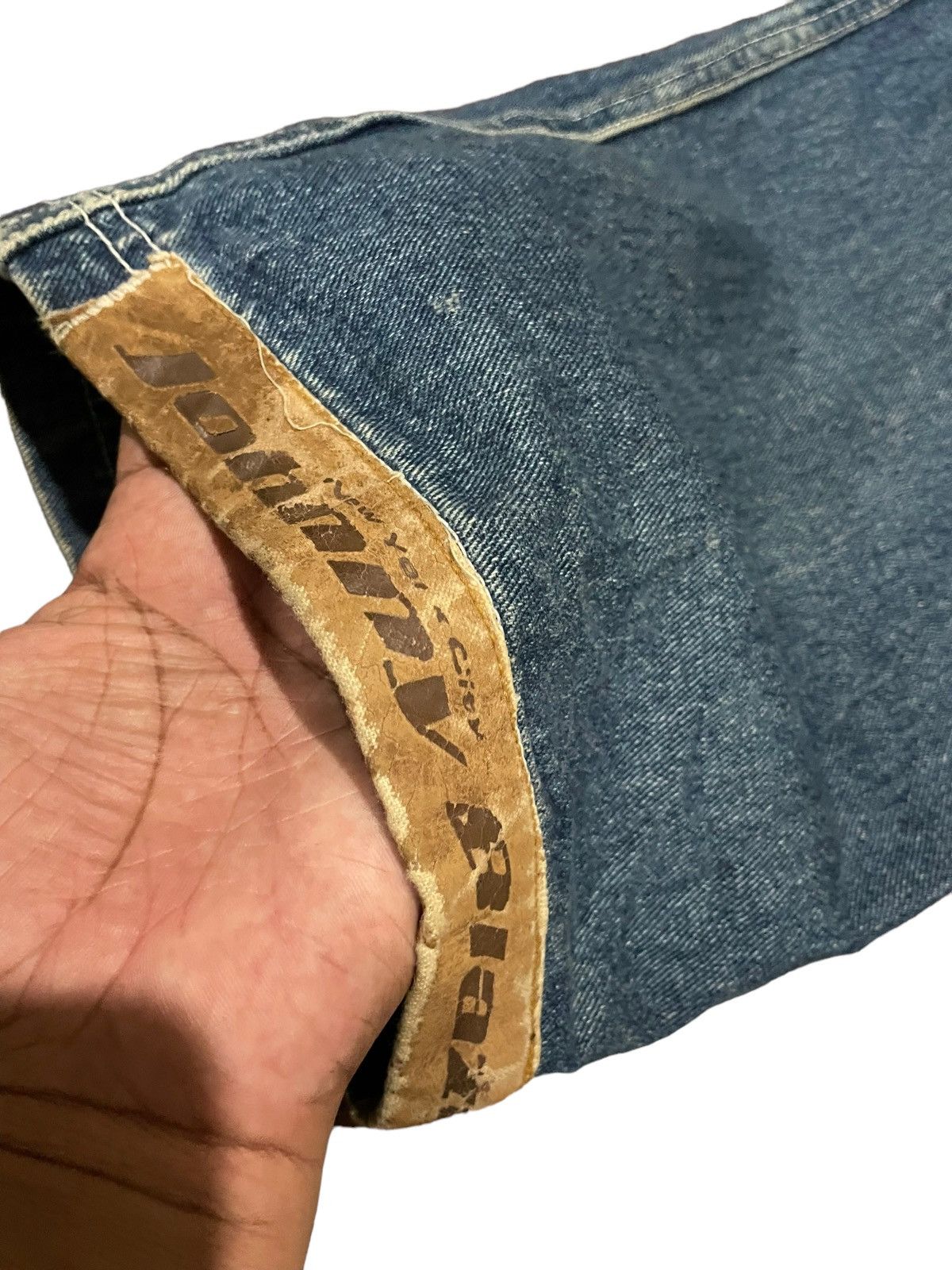 Other Rare🌟Johnny Blaze 90s Spit Fire Baggy Cargo Pocket Jeans Size US 36 / EU 52 - 20 Thumbnail