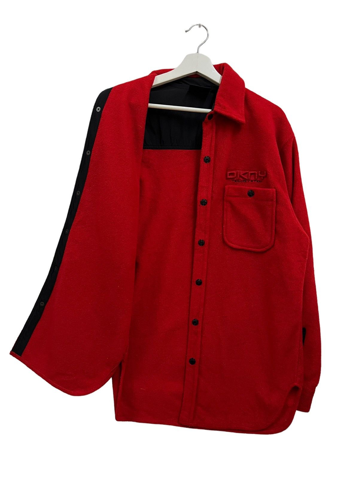DKNY × Rap Tees × Vintage VINTAGE DKNY TECHSYSTEM FLEECE JACKET Size US S / EU 44-46 / 1 - 6 Thumbnail