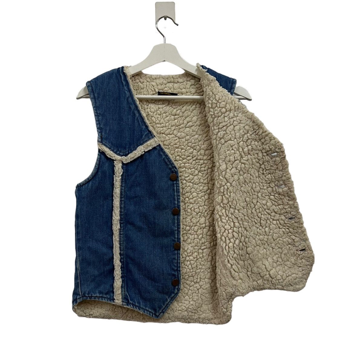 Vintage × Wrangler 💥 Vintage Wrangler sherpa liner Vest Made In Usa Size US S / EU 44-46 / 1 - 7 Thumbnail