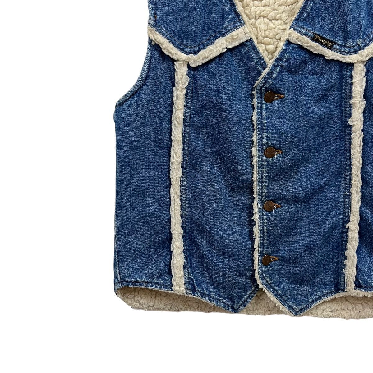 Vintage × Wrangler 💥 Vintage Wrangler sherpa liner Vest Made In Usa Size US S / EU 44-46 / 1 - 3 Thumbnail