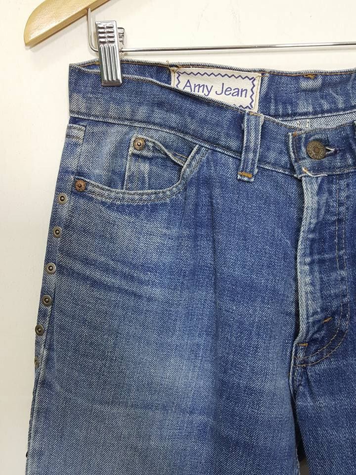 Designer × Levi's × Levi's Made & Crafted Studded Leather Trim Hem Boot Cut Denim Jeans Size US 30 / EU 46 - 3 Thumbnail