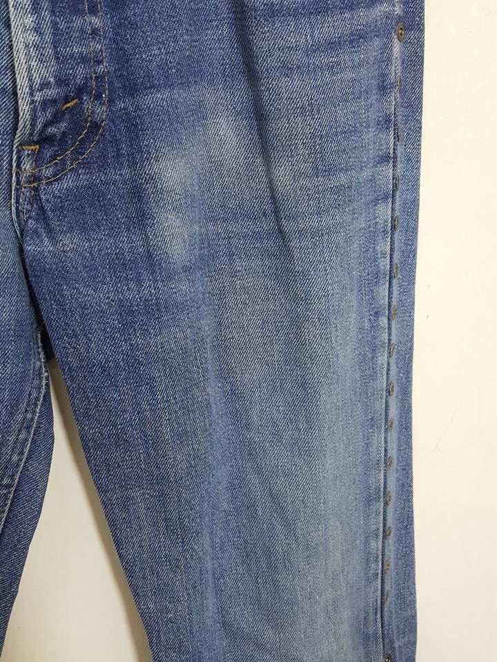 Designer × Levi's × Levi's Made & Crafted Studded Leather Trim Hem Boot Cut Denim Jeans Size US 30 / EU 46 - 9 Thumbnail