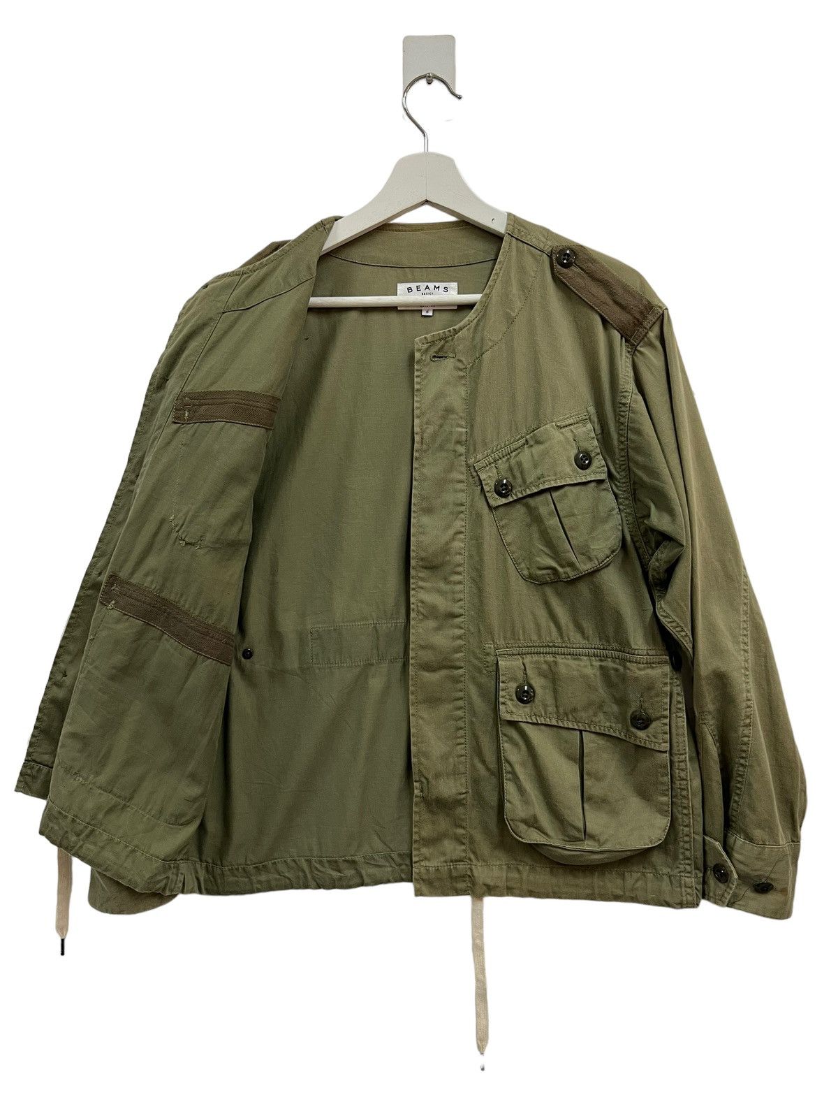 Beams Plus × Japanese Brand 💥 BEAMS RIPSTOP SLANK POCKET MILITARY STYLE JACKET Size US S / EU 44-46 / 1 - 4 Thumbnail