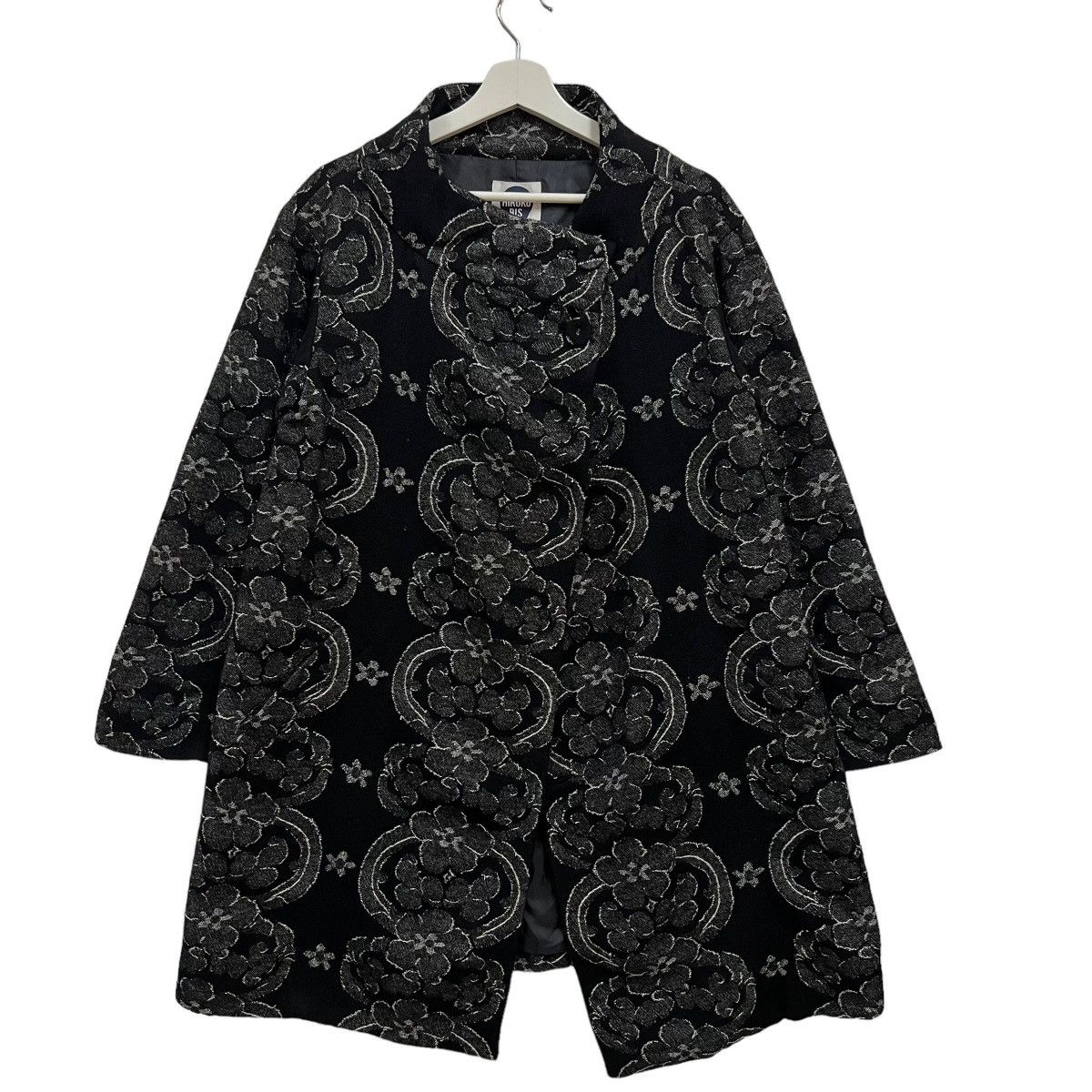 Hiroko Koshino Homme × Japanese Brand 💥 HIROKO KOSHINO FLOWER WOOL COAT JACKET Size US S / EU 44-46 / 1 - 1 Thumbnail