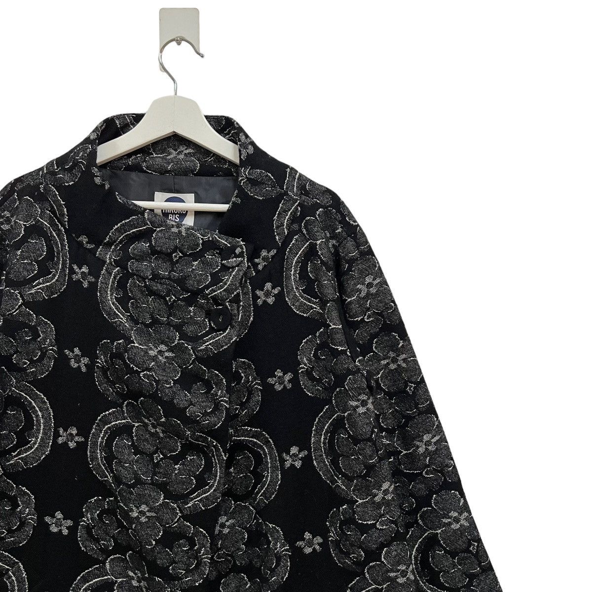 Hiroko Koshino Homme × Japanese Brand 💥 HIROKO KOSHINO FLOWER WOOL COAT JACKET Size US S / EU 44-46 / 1 - 2 Thumbnail