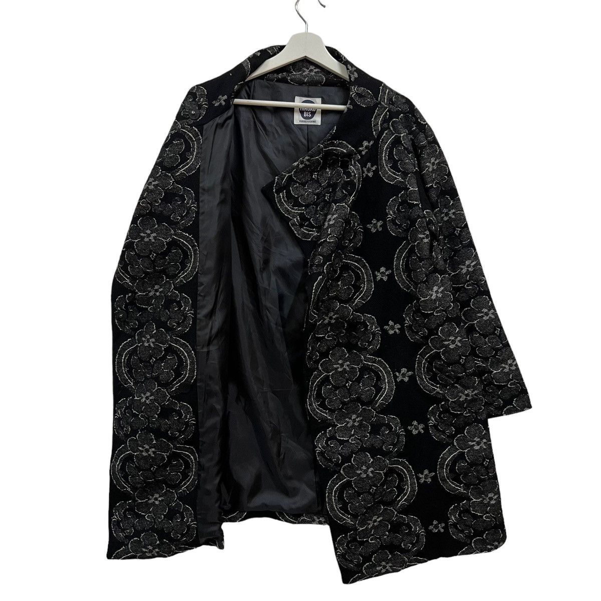 Hiroko Koshino Homme × Japanese Brand 💥 HIROKO KOSHINO FLOWER WOOL COAT JACKET Size US S / EU 44-46 / 1 - 4 Thumbnail