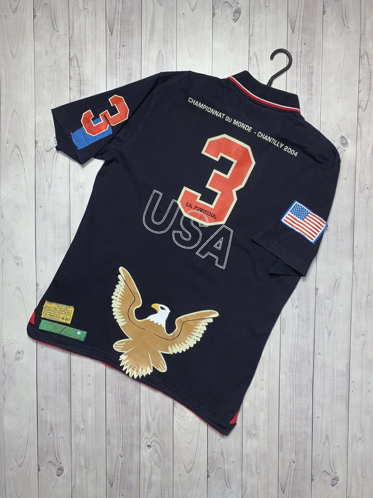 La Martina × Vintage Vintage polo L A Martina USA big logo Eagle size XL rare Size US XL / EU 56 / 4 - 2 Thumbnail