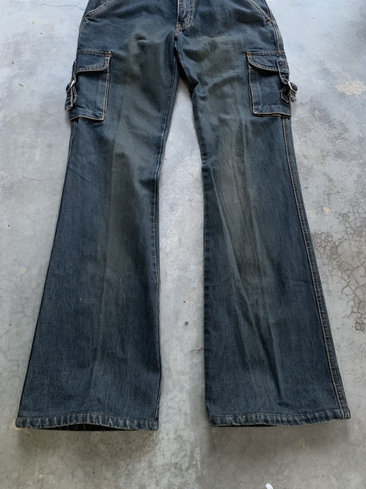 Hysteric Glamour × If Six Was Nine × Japanese Brand JapaneseBrand Romp Wide leg Flared Cargo jeans Pant Bootcut Size US 29 - 2 Thumbnail
