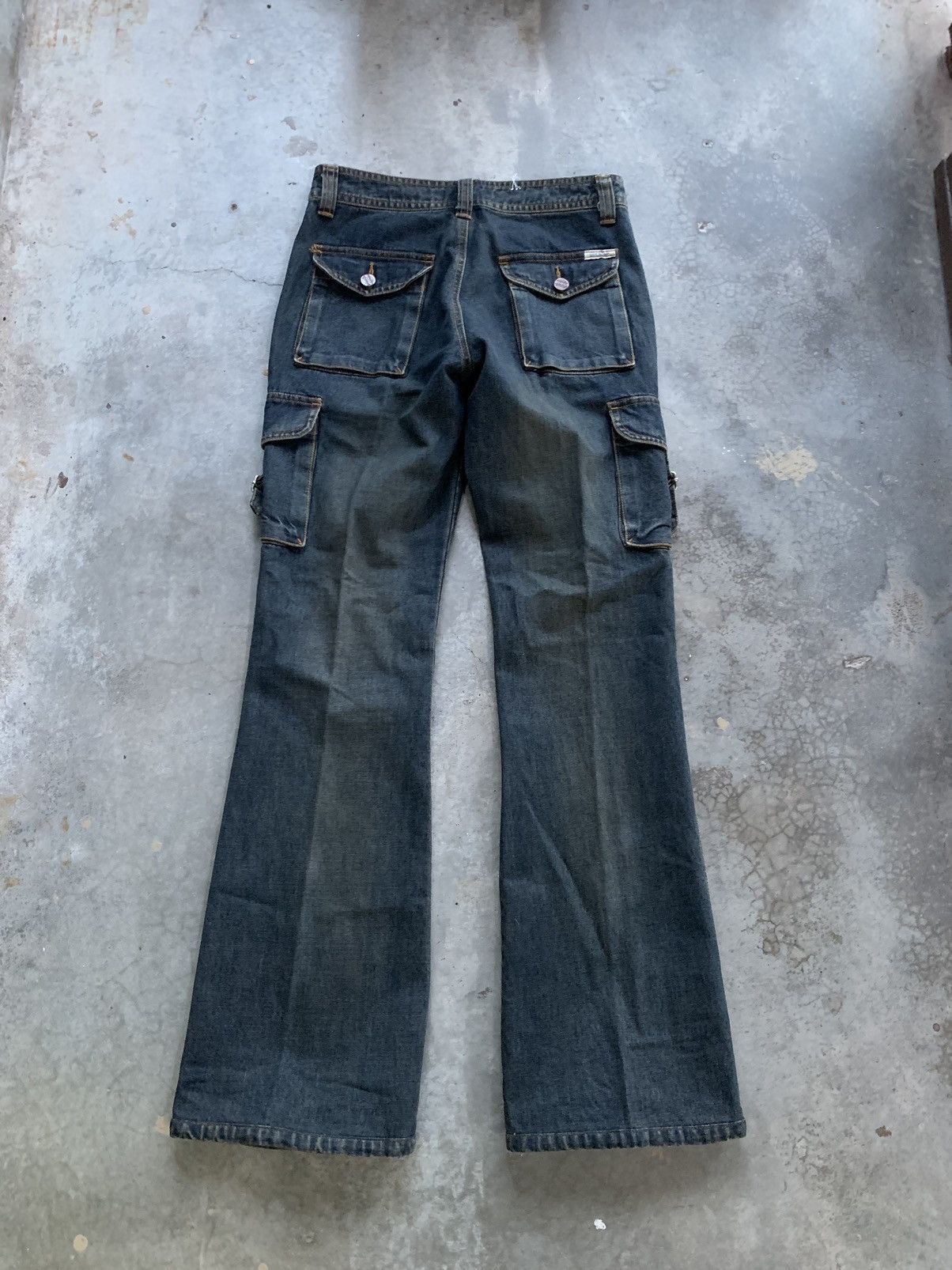 Hysteric Glamour × If Six Was Nine × Japanese Brand JapaneseBrand Romp Wide leg Flared Cargo jeans Pant Bootcut Size US 29 - 4 Thumbnail