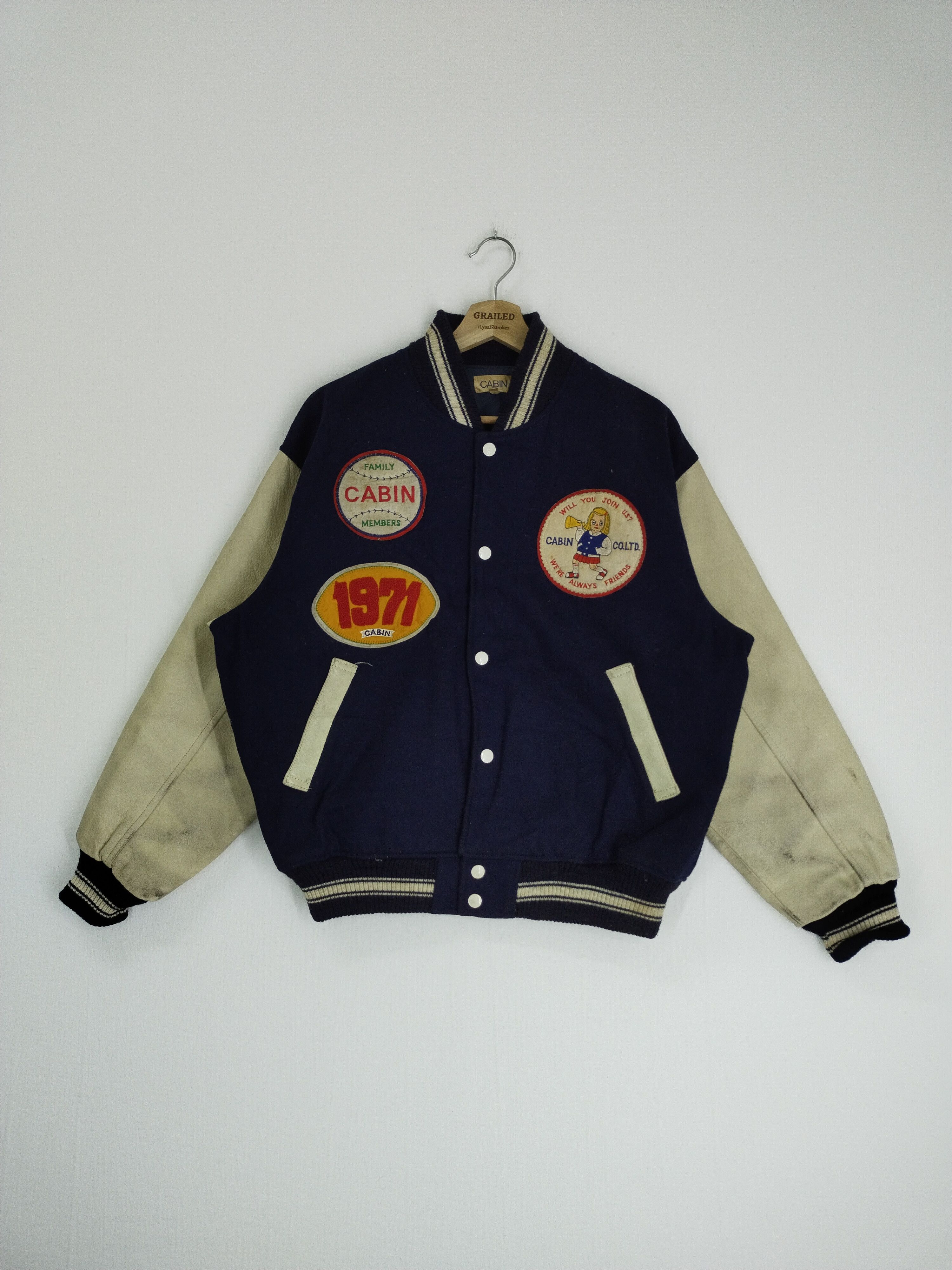 Vintage 70's Vintage Cabin Family Member Varsity Jacket Size US M / EU 48-50 / 2 - 2 Thumbnail