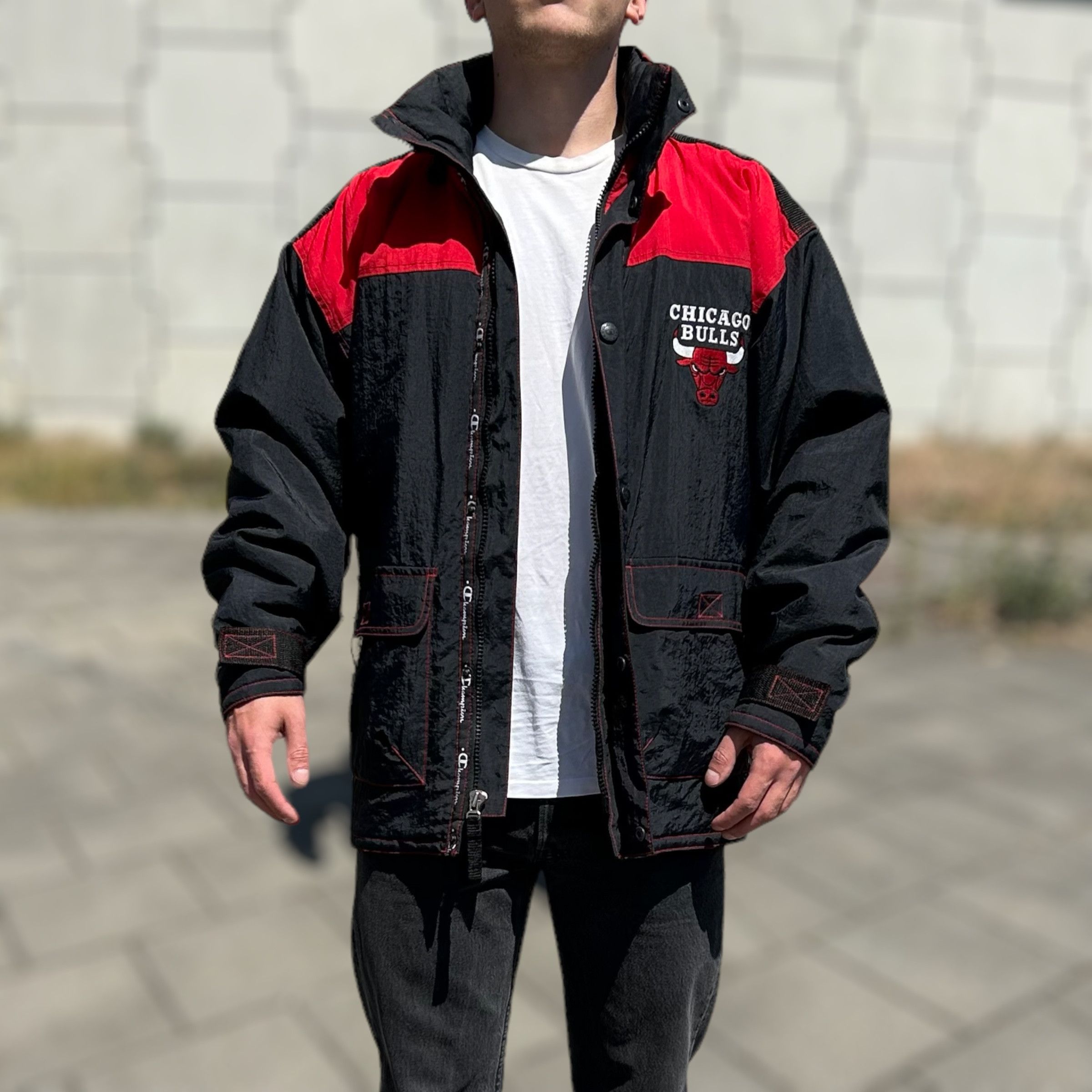 Champion Chicago Bulls Jacket | Grailed