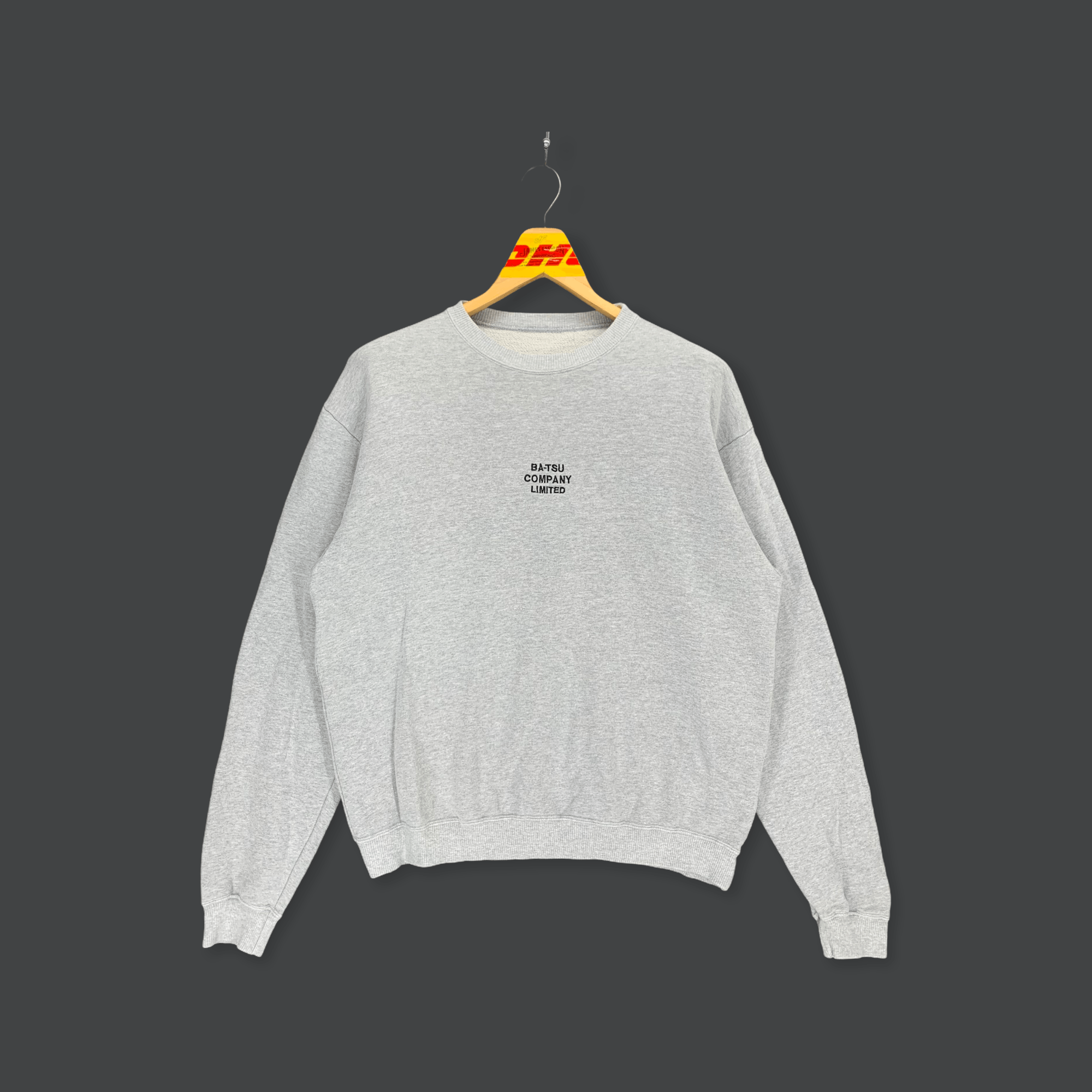 Japanese Brand Men's Ba-tsu Company Limited Big Logo Sweatshirts #3034-72 Size US M / EU 48-50 / 2 - 3 Thumbnail