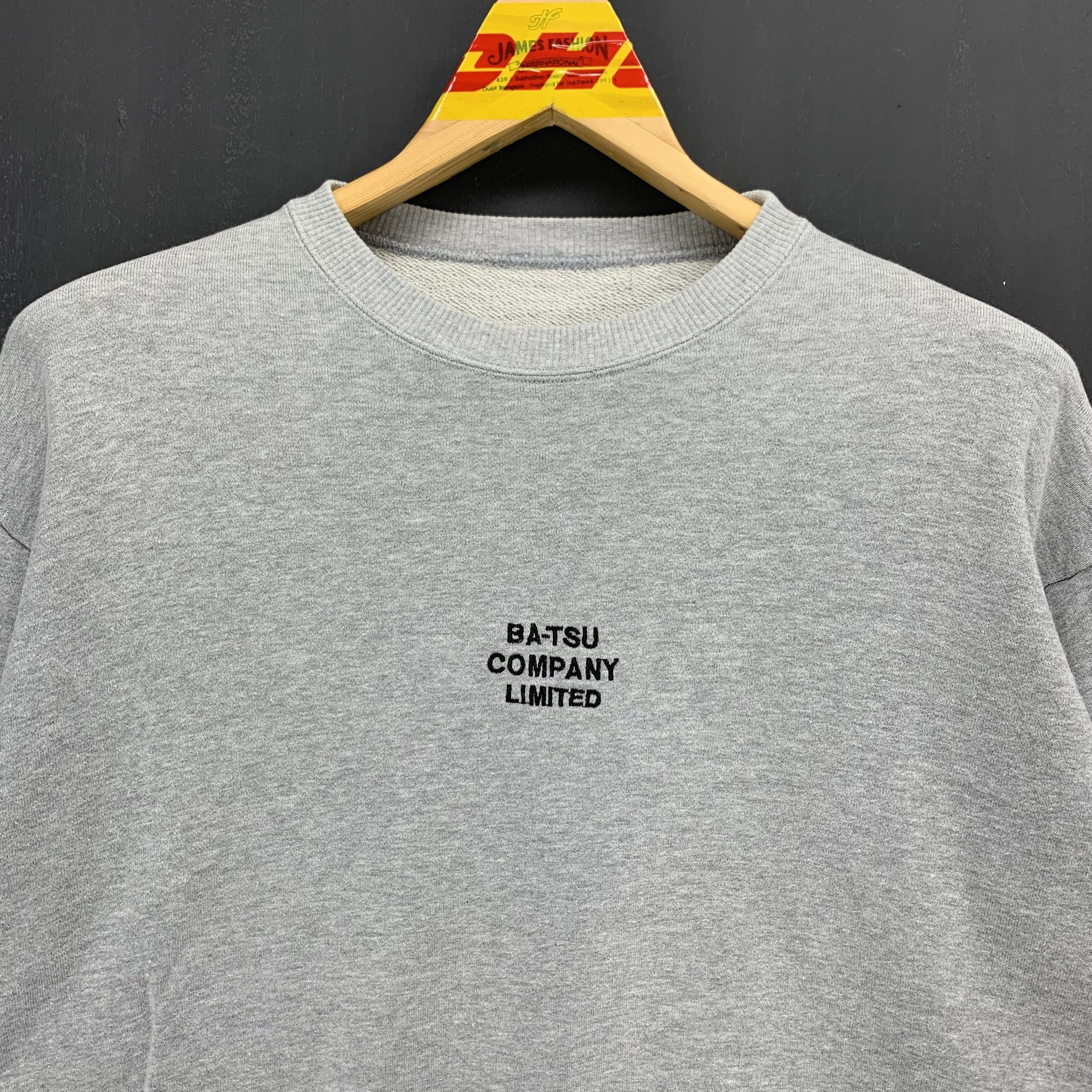 Japanese Brand Men's Ba-tsu Company Limited Big Logo Sweatshirts #3034-72 Size US M / EU 48-50 / 2 - 4 Thumbnail