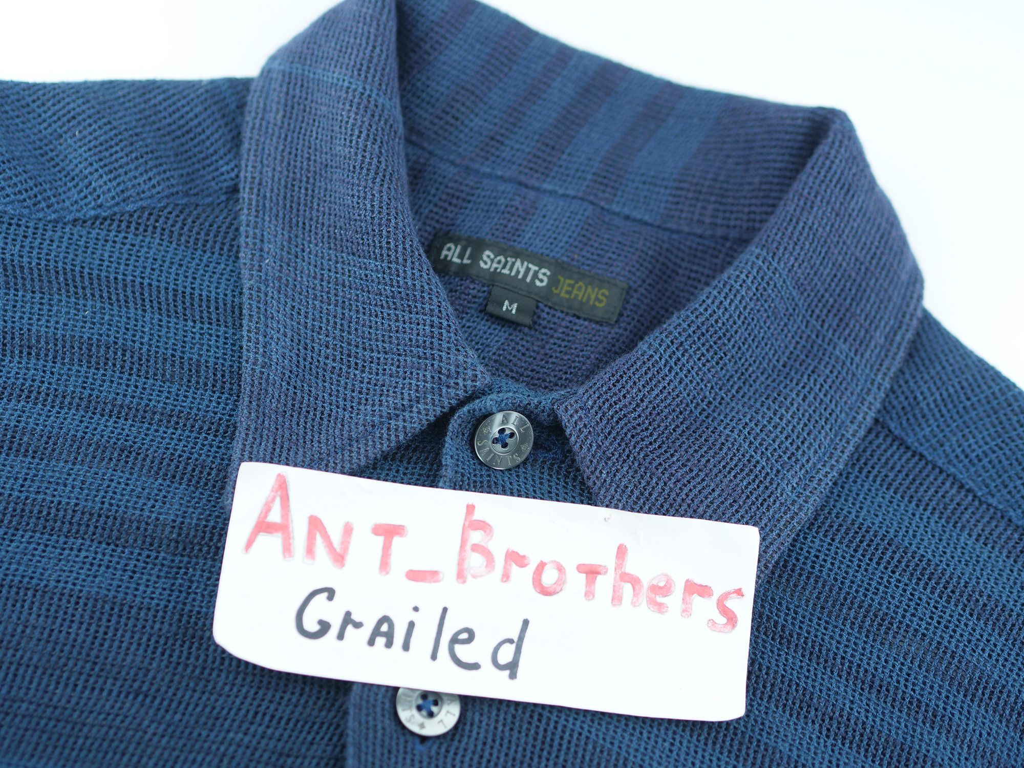 Allsaints Allsaints Jeans linen / cotton shirt Size US S / EU 44-46 / 1 - 8 Thumbnail