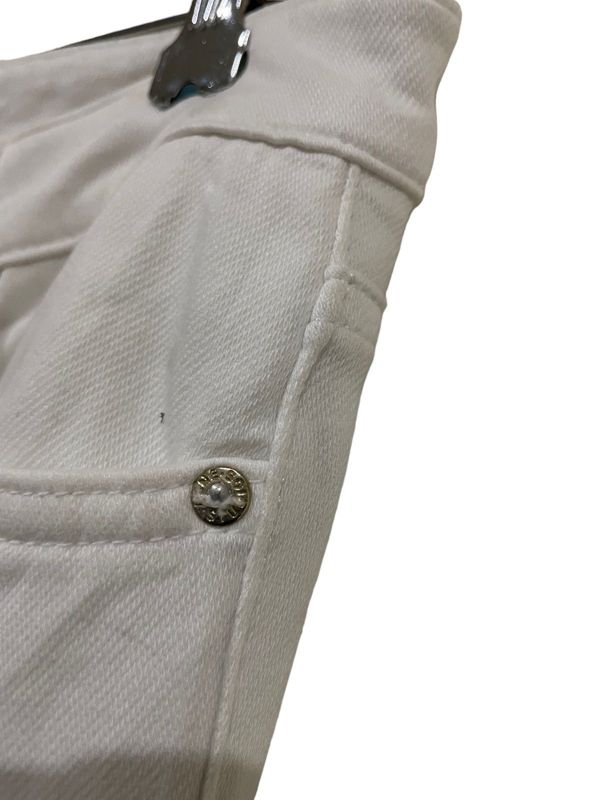 Acne Studios ACNE Studios Skin 5 Silver Blue Elastic Blank White Pant Size 31" - 12 Thumbnail