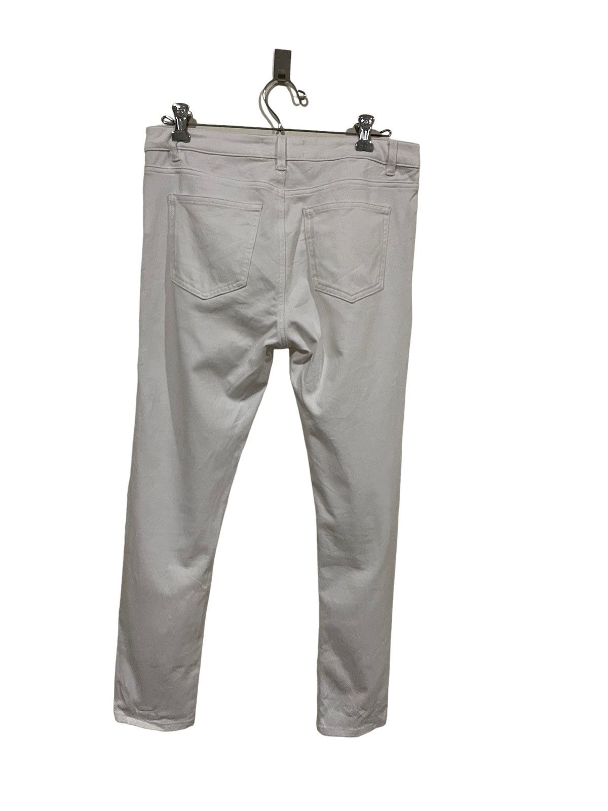 Acne Studios ACNE Studios Skin 5 Silver Blue Elastic Blank White Pant Size 31" - 5 Thumbnail