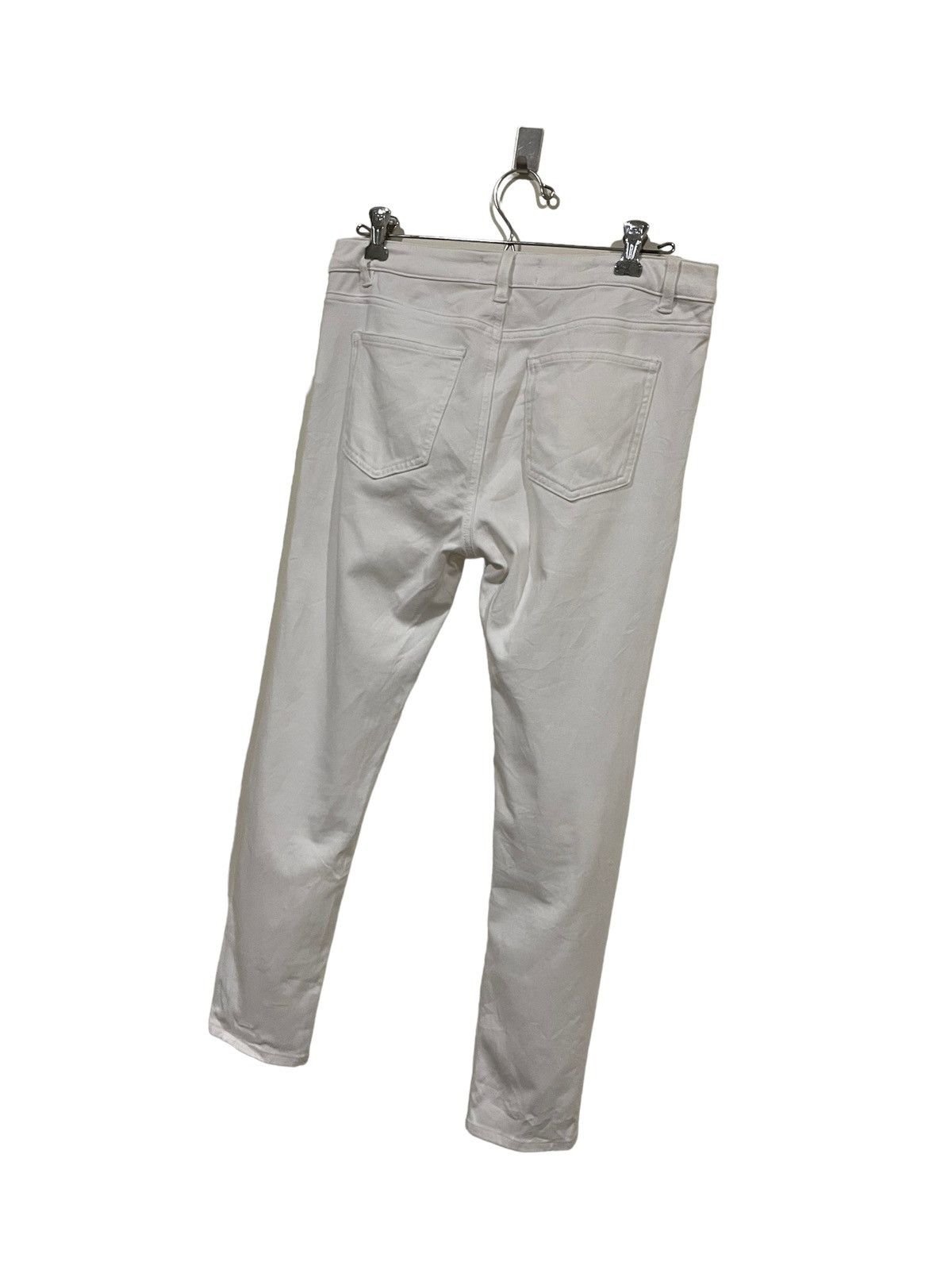 Acne Studios ACNE Studios Skin 5 Silver Blue Elastic Blank White Pant Size 31" - 7 Thumbnail
